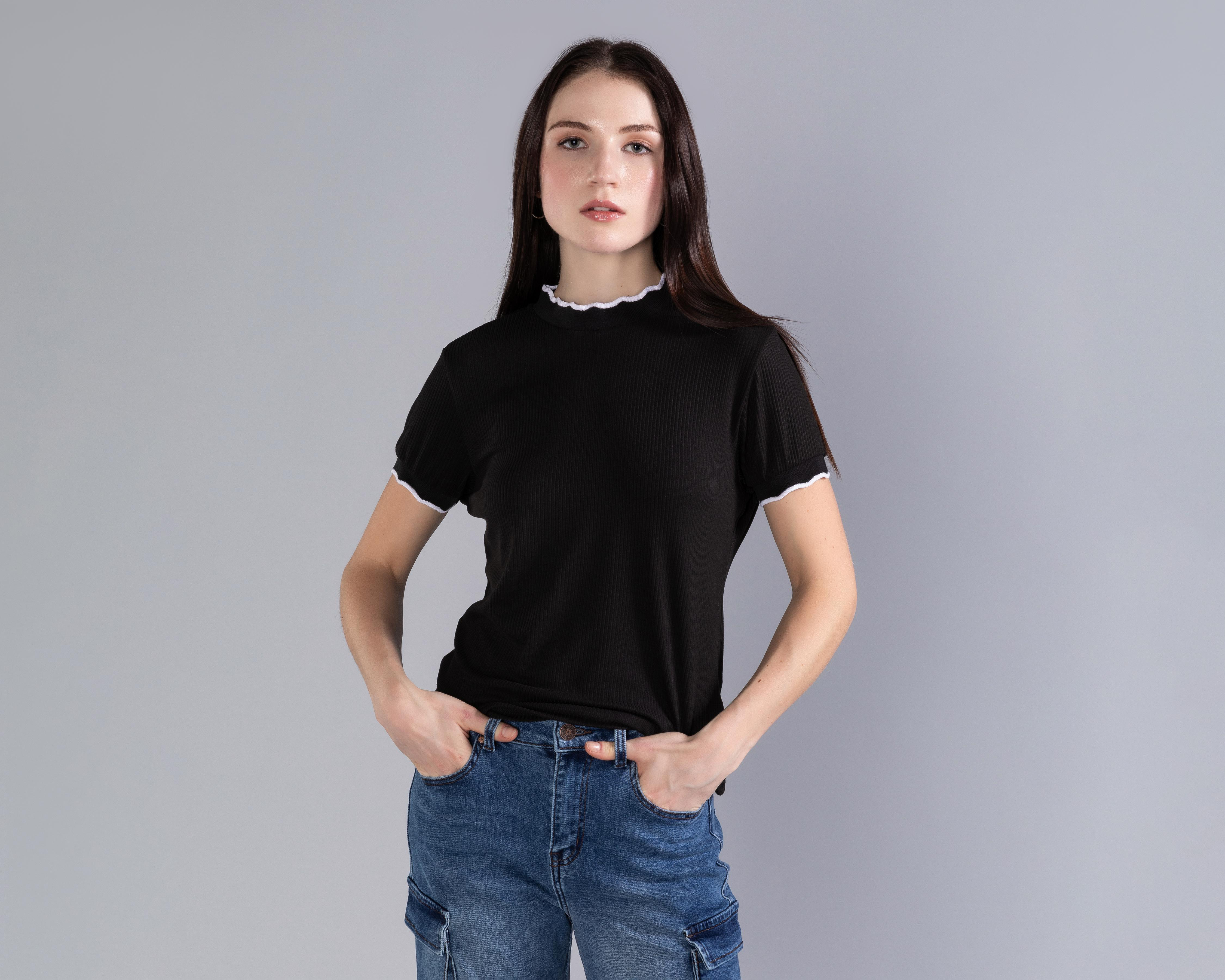Foto 2 | Playera Strona Manga Corta para Mujer