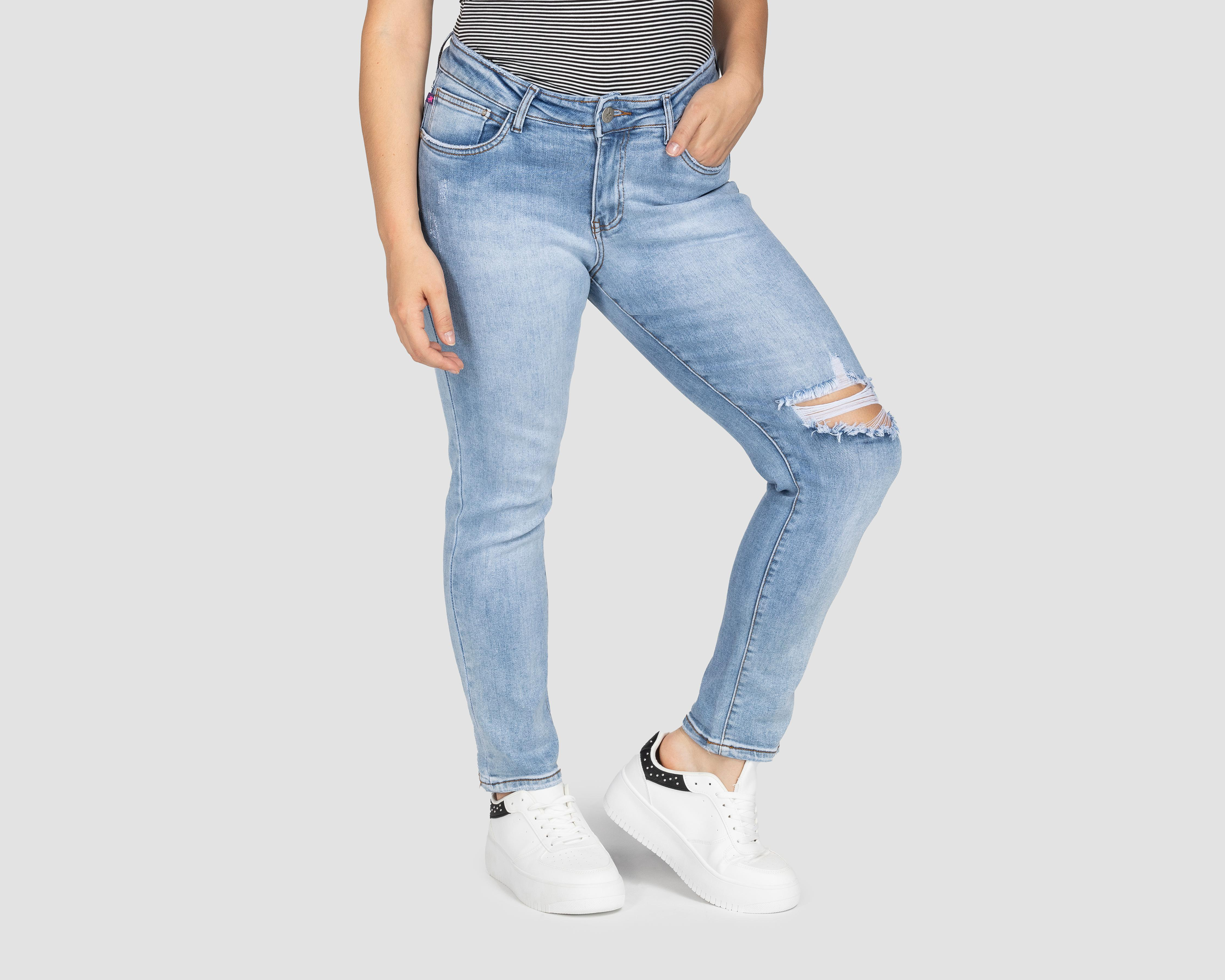 Foto 2 pulgar | Jeans Skinny York Team Polo Club para Mujer