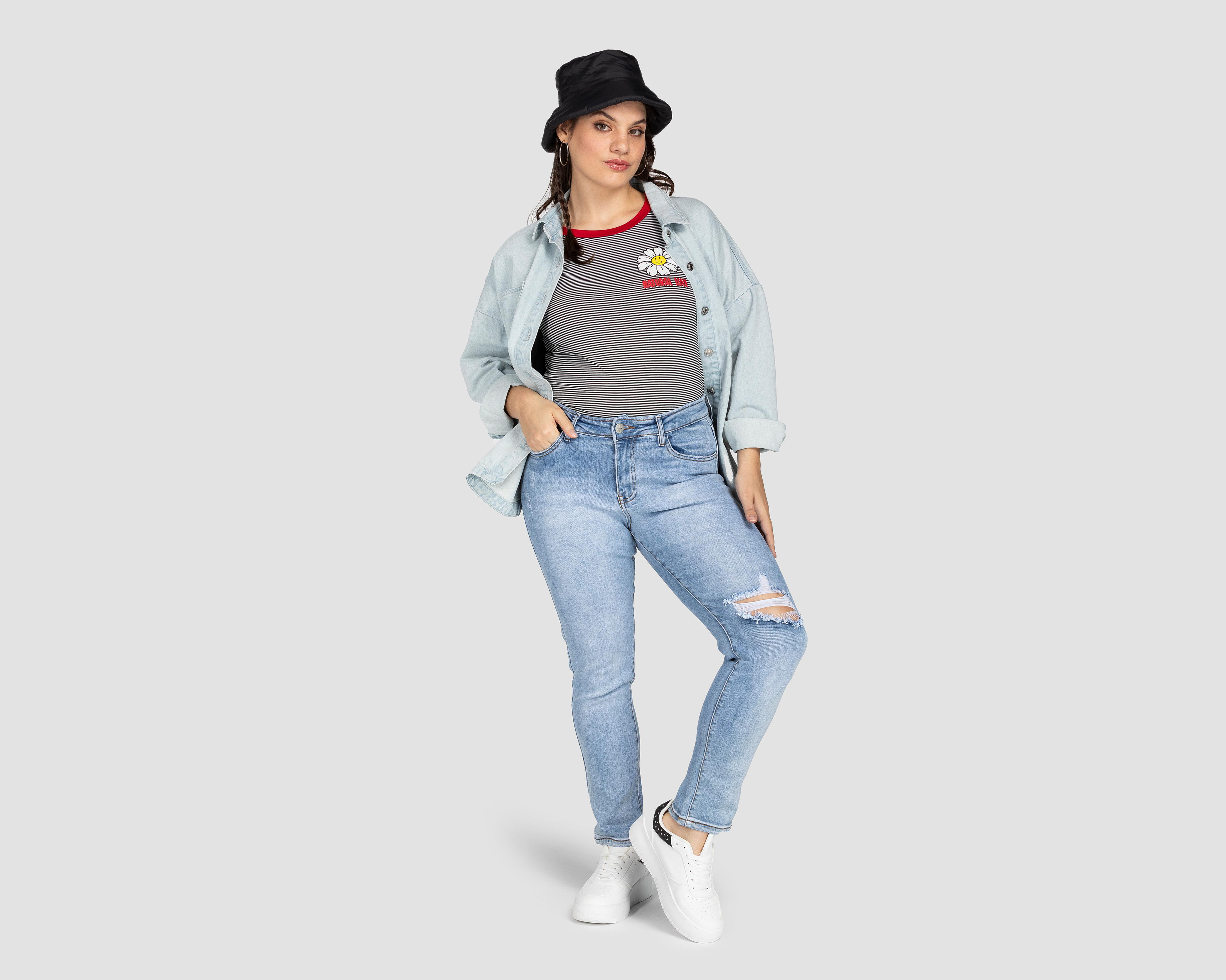 Foto 3 pulgar | Jeans Skinny York Team Polo Club para Mujer