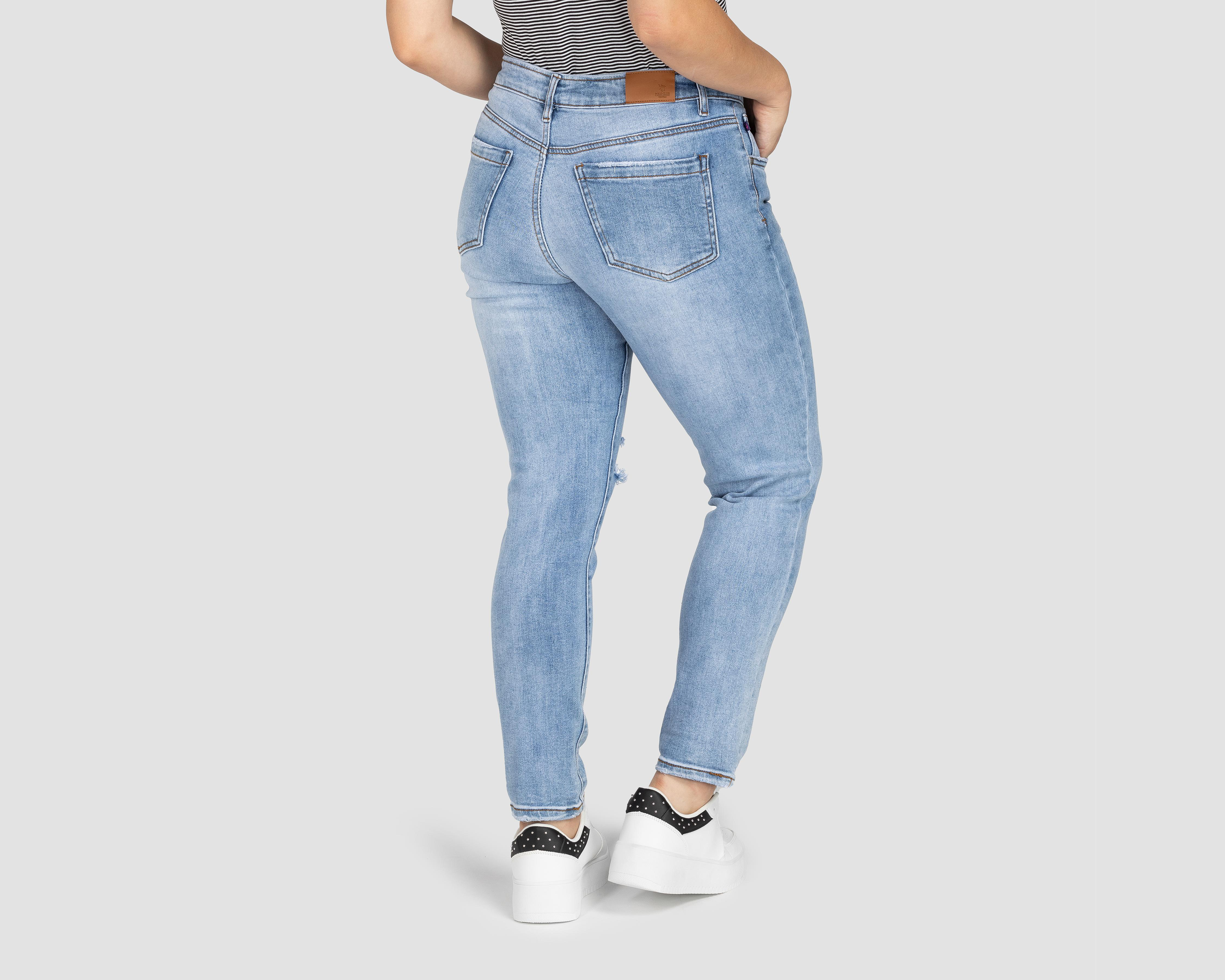 Foto 4 pulgar | Jeans Skinny York Team Polo Club para Mujer