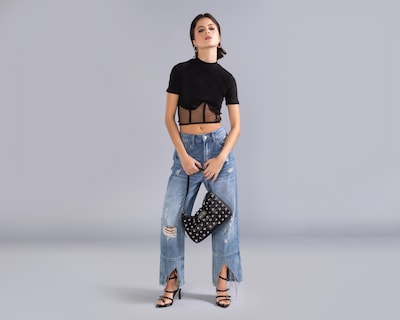 Foto 1 | Playera Strona con Panel de Mesh para Mujer