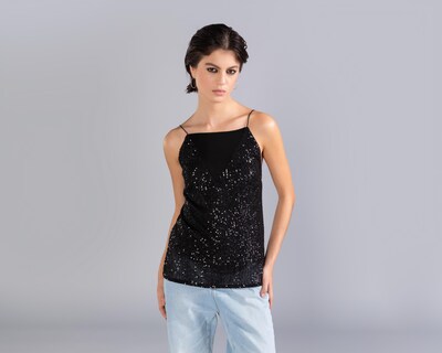 Foto 2 | Blusa Strona con Lentejuelas para Mujer