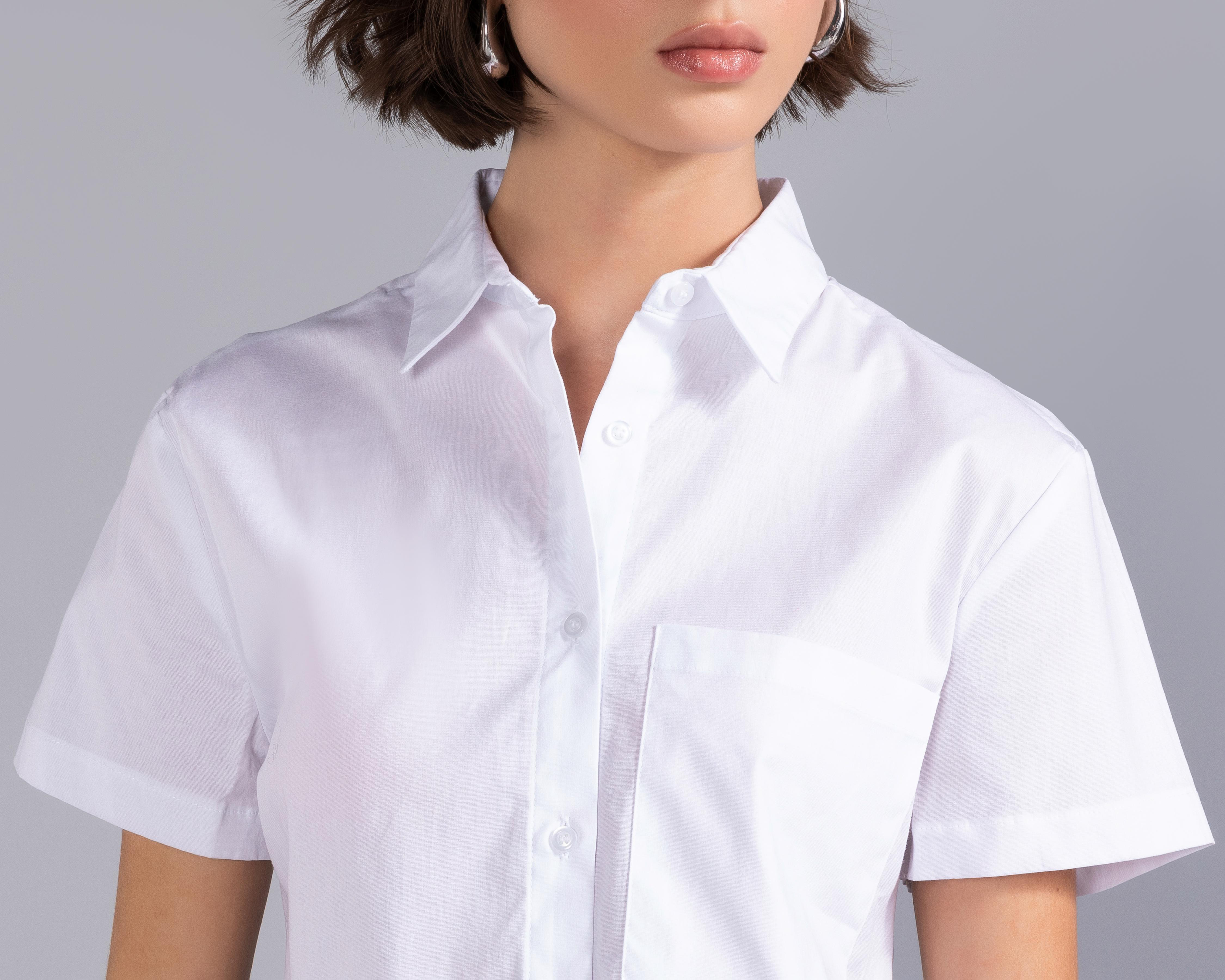 Foto 5 pulgar | Blusa Strona con Cuello Americano para Mujer