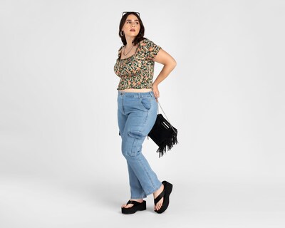 Foto 5 | Jeans Mom Refill para Mujer