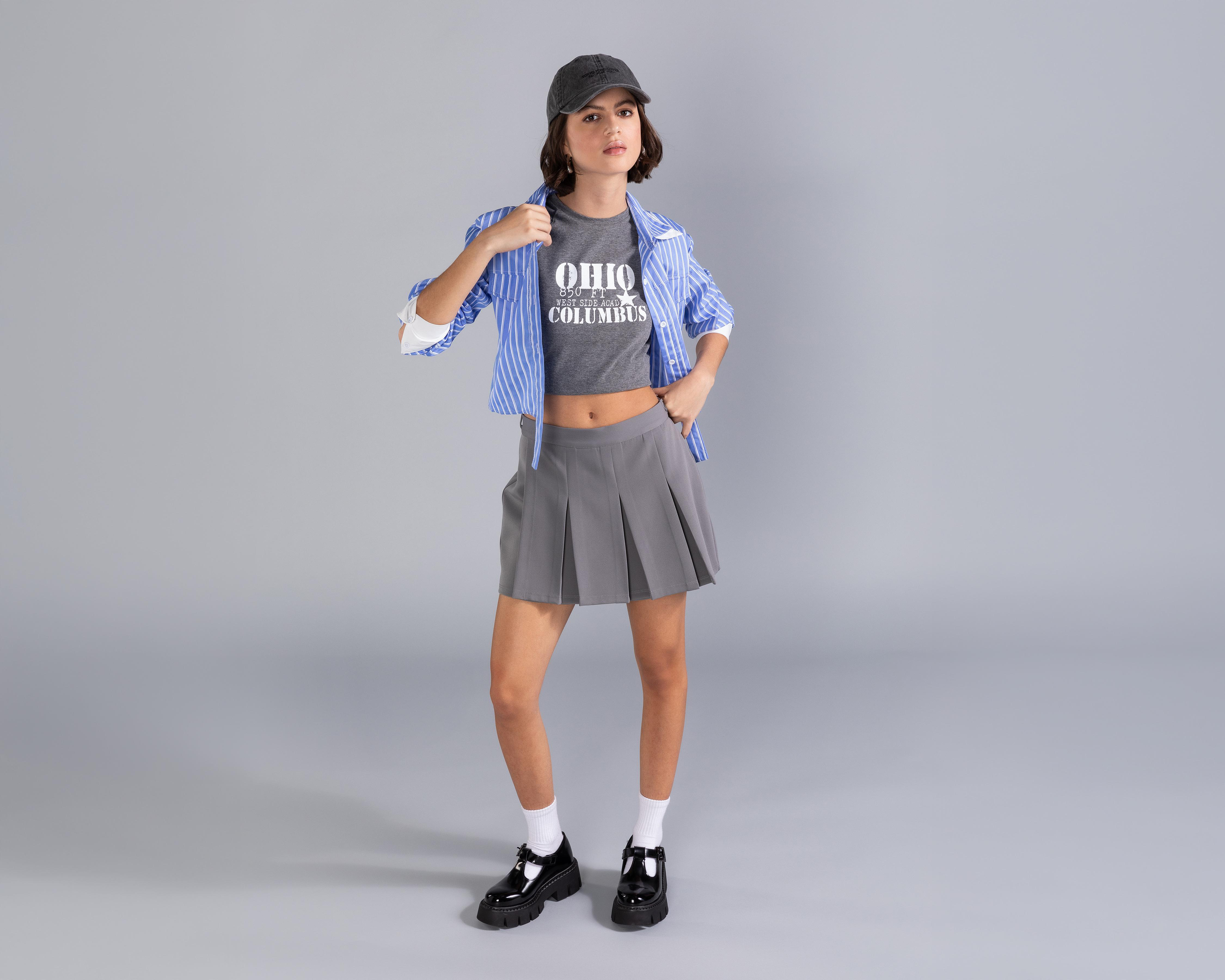 Foto 2 pulgar | Playera Strona Estampada para Mujer