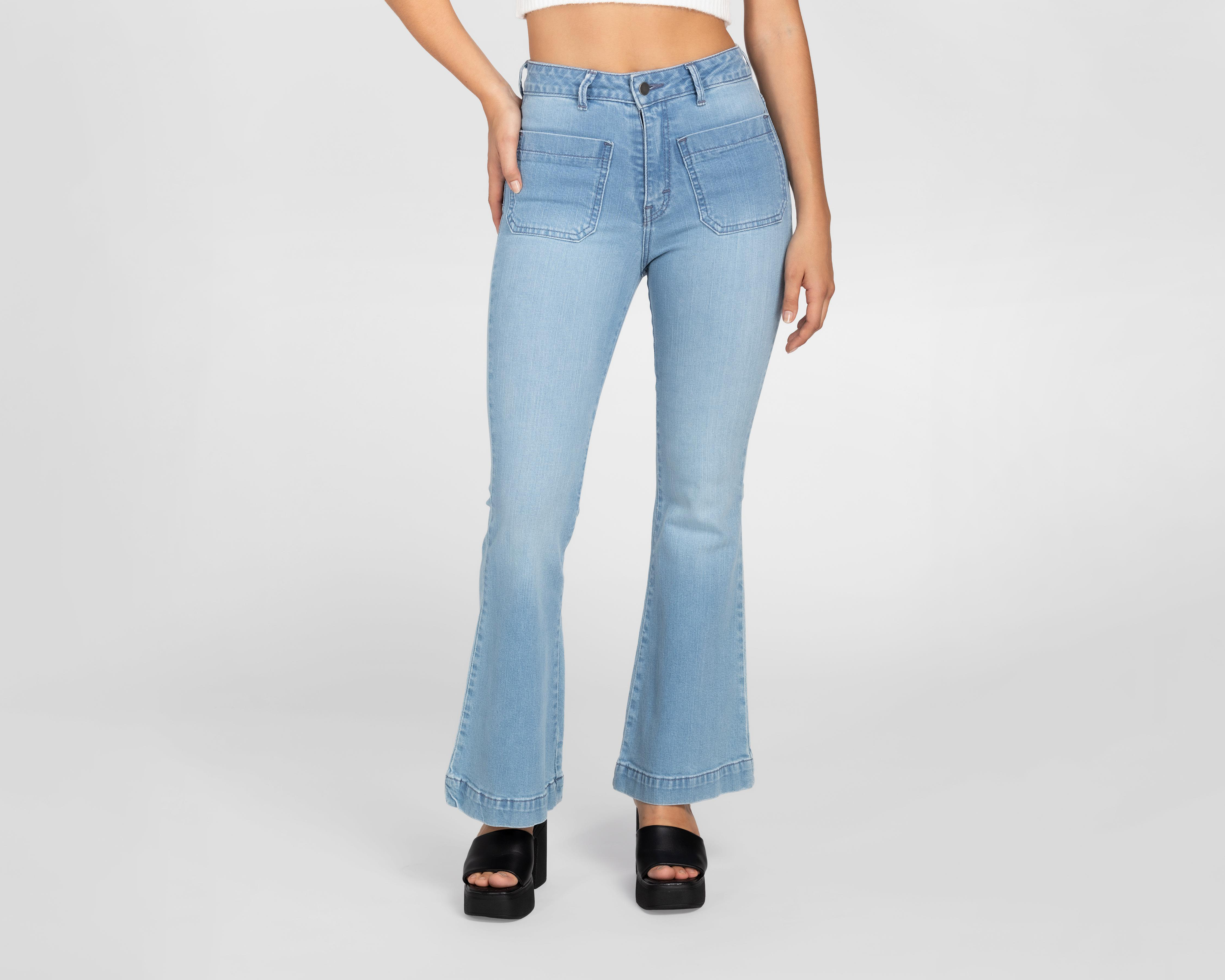 Foto 2 pulgar | Jeans Flare Sahara para Mujer
