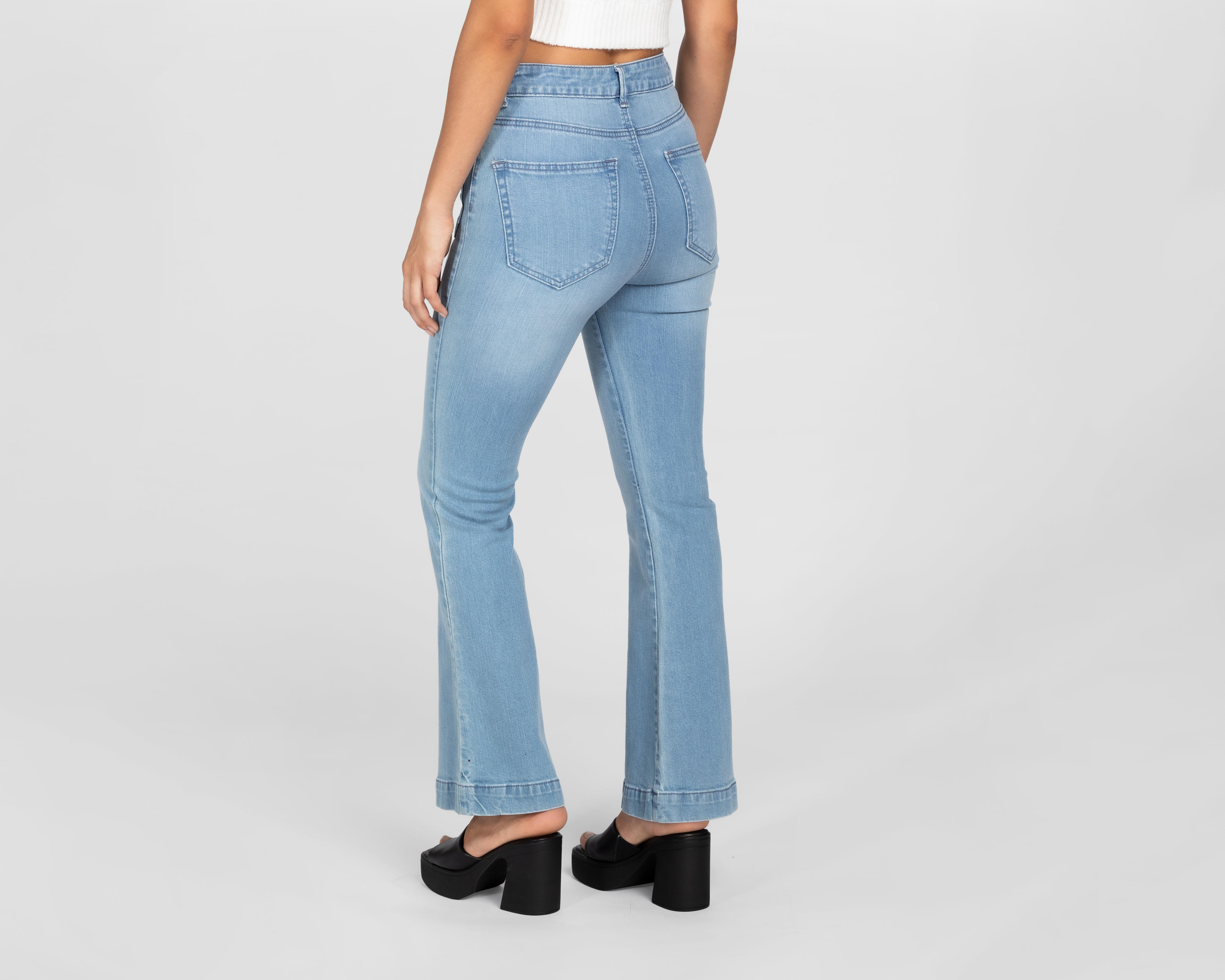 Foto 4 pulgar | Jeans Flare Sahara para Mujer