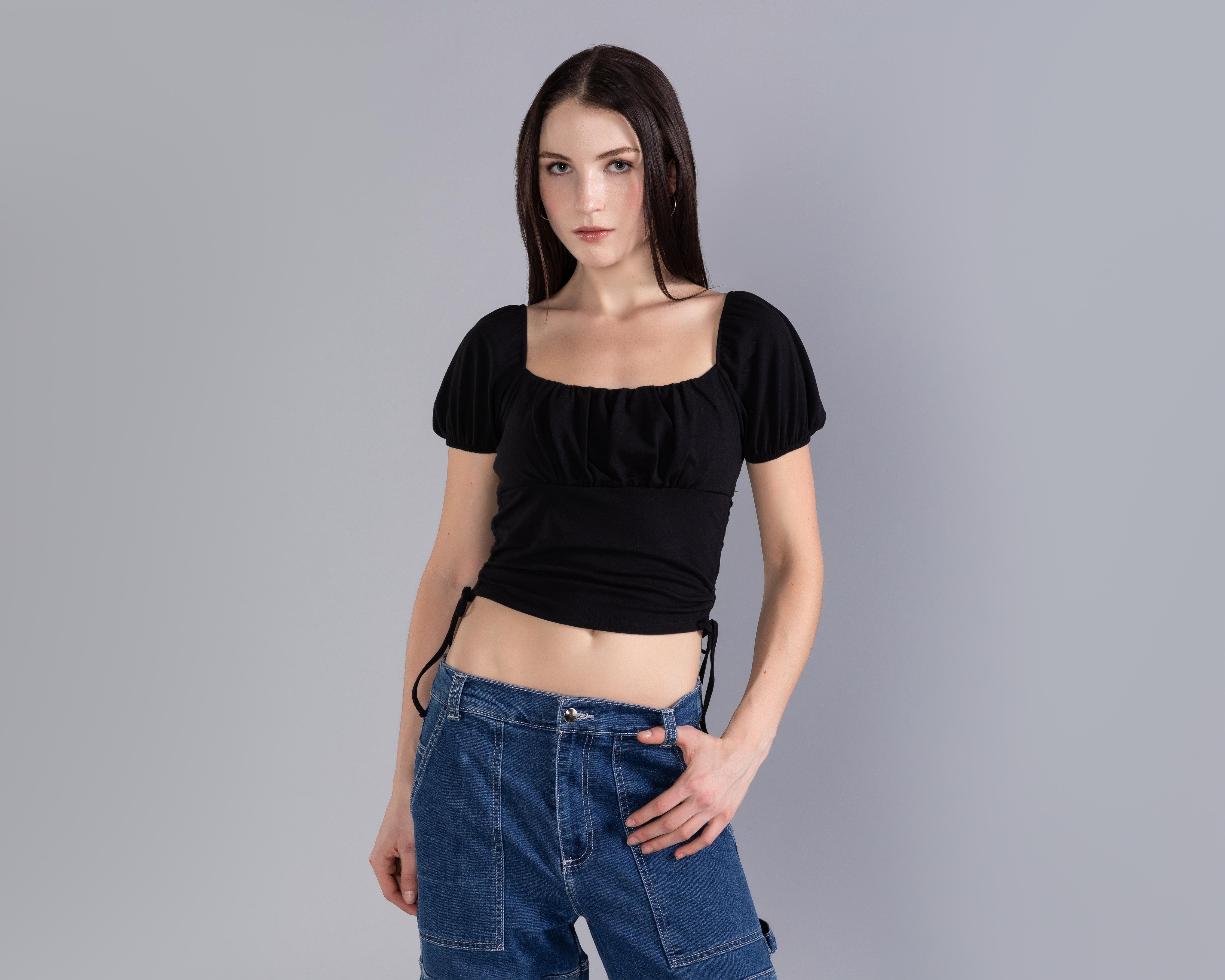 Foto 3 pulgar | Blusa Strona Negra para Mujer