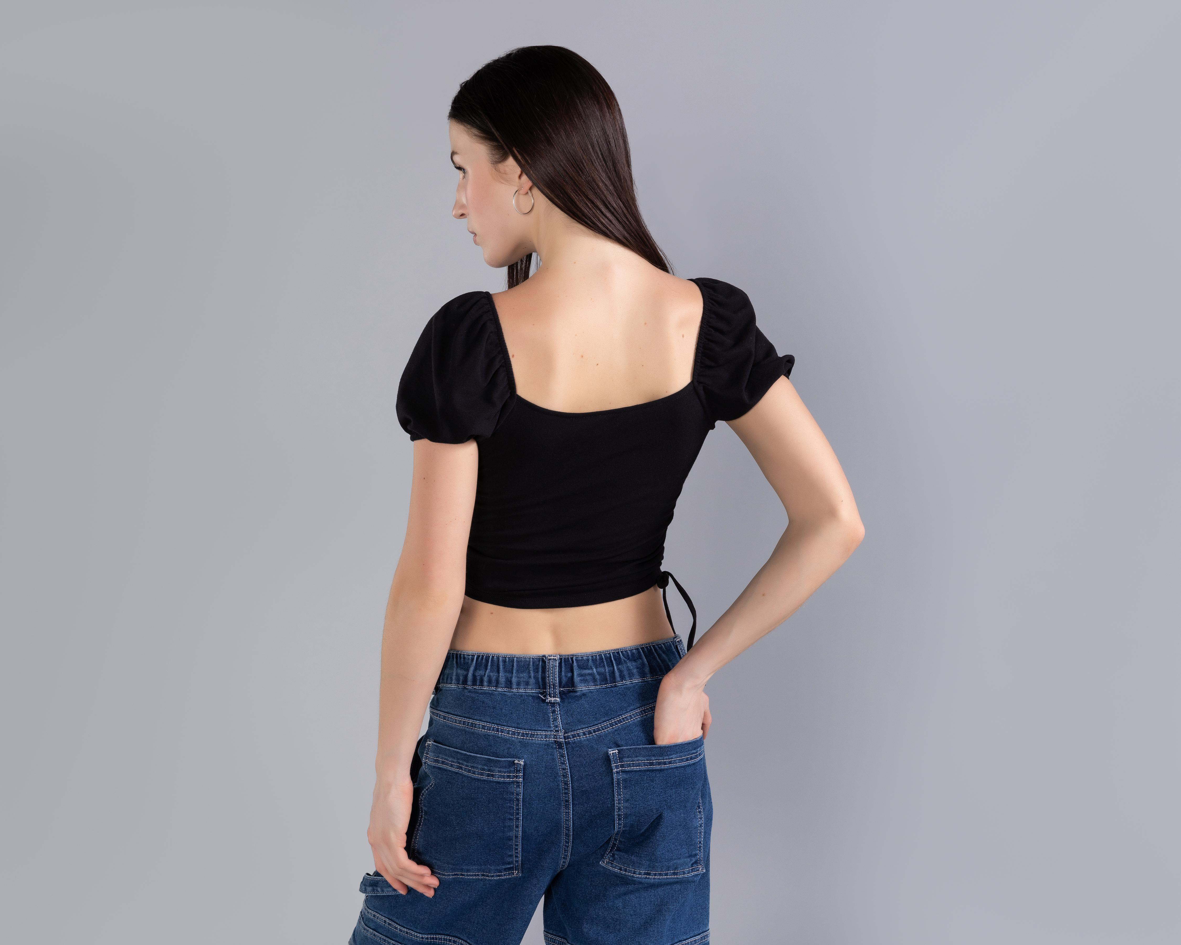 Foto 4 pulgar | Blusa Strona Negra para Mujer