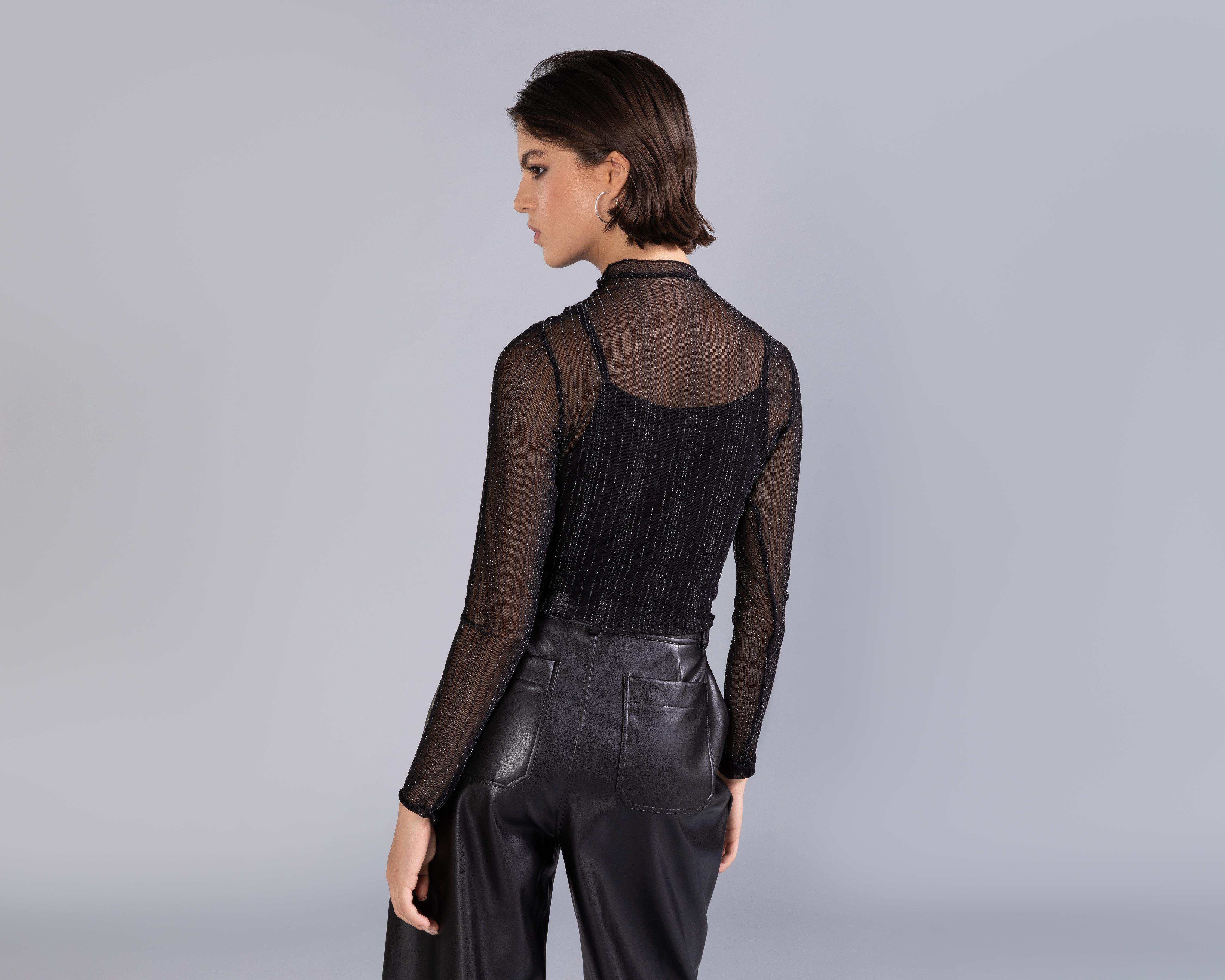 Foto 4 pulgar | Blusa Strona Negra para Mujer