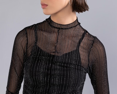 Foto 4 | Blusa Strona Negra para Mujer