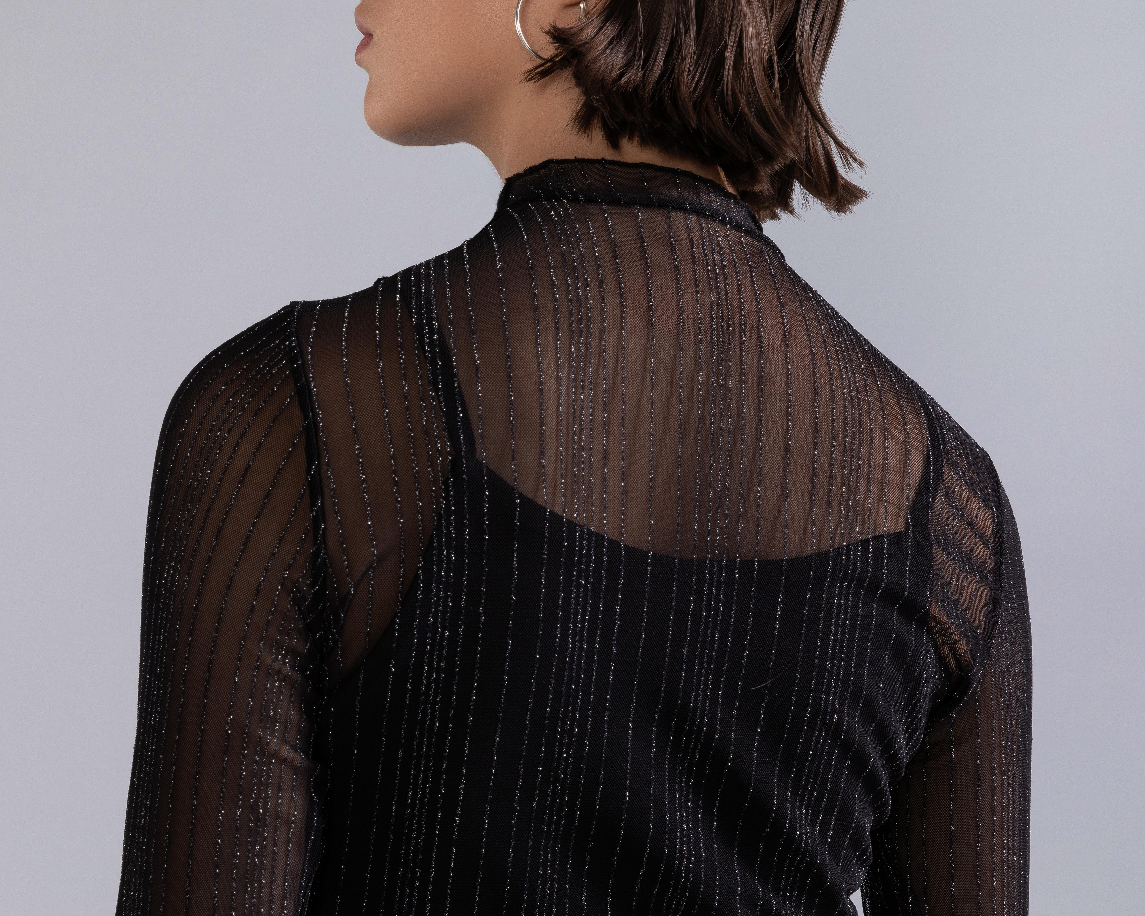 Foto 6 pulgar | Blusa Strona Negra para Mujer