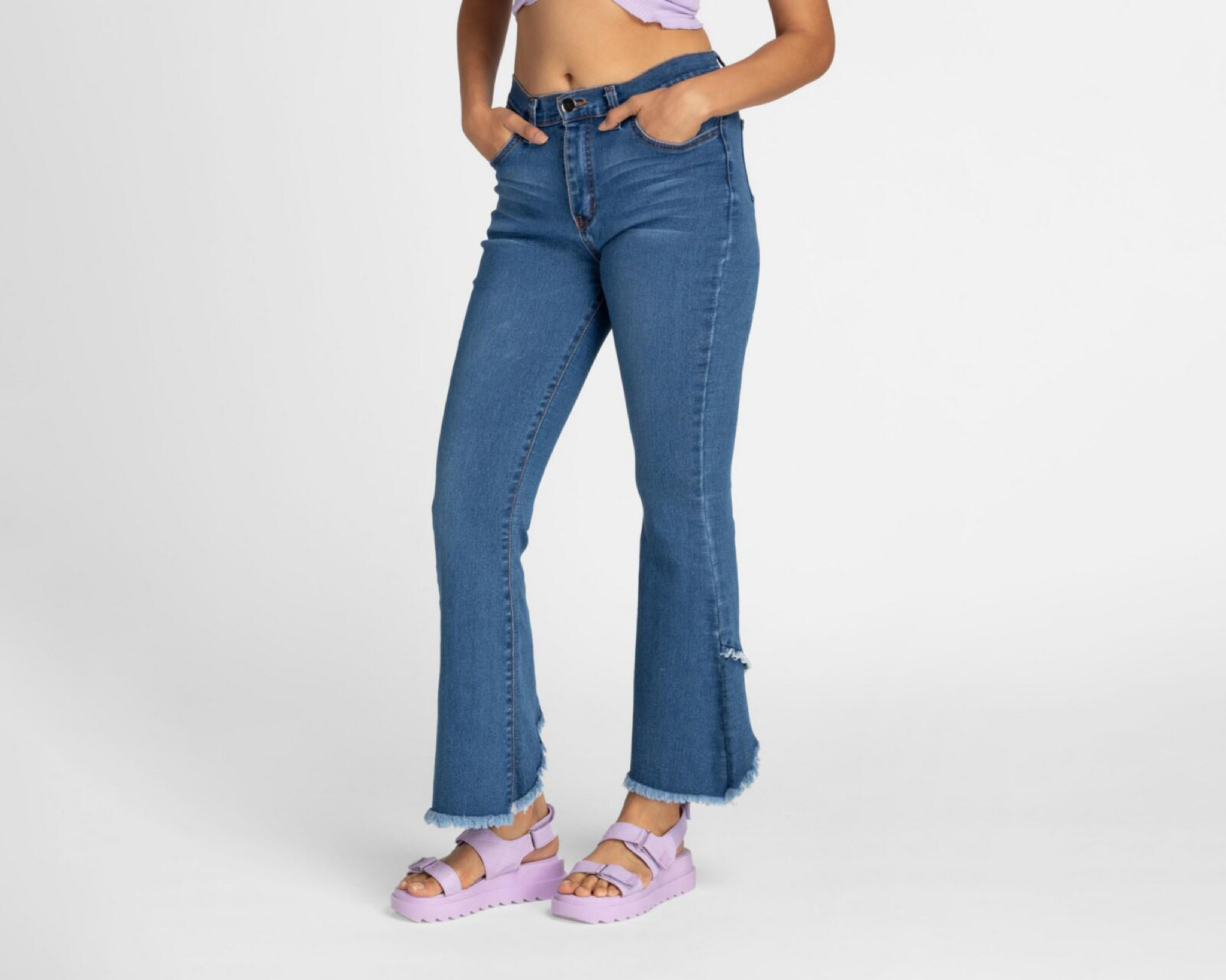 Foto 2 pulgar | Jeans Flare Fit 18 Forever Para Mujer