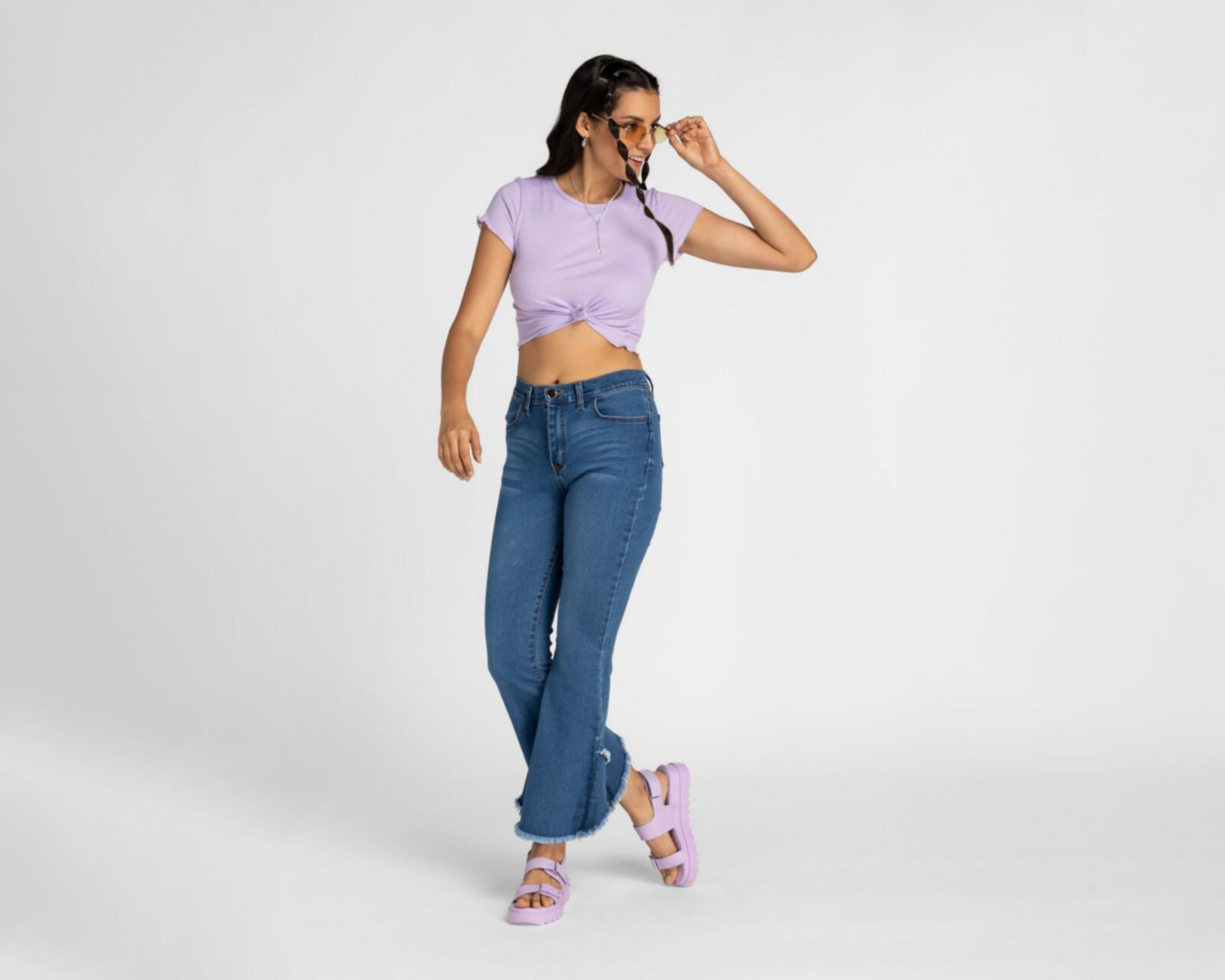 Foto 3 pulgar | Jeans Flare Fit 18 Forever Para Mujer