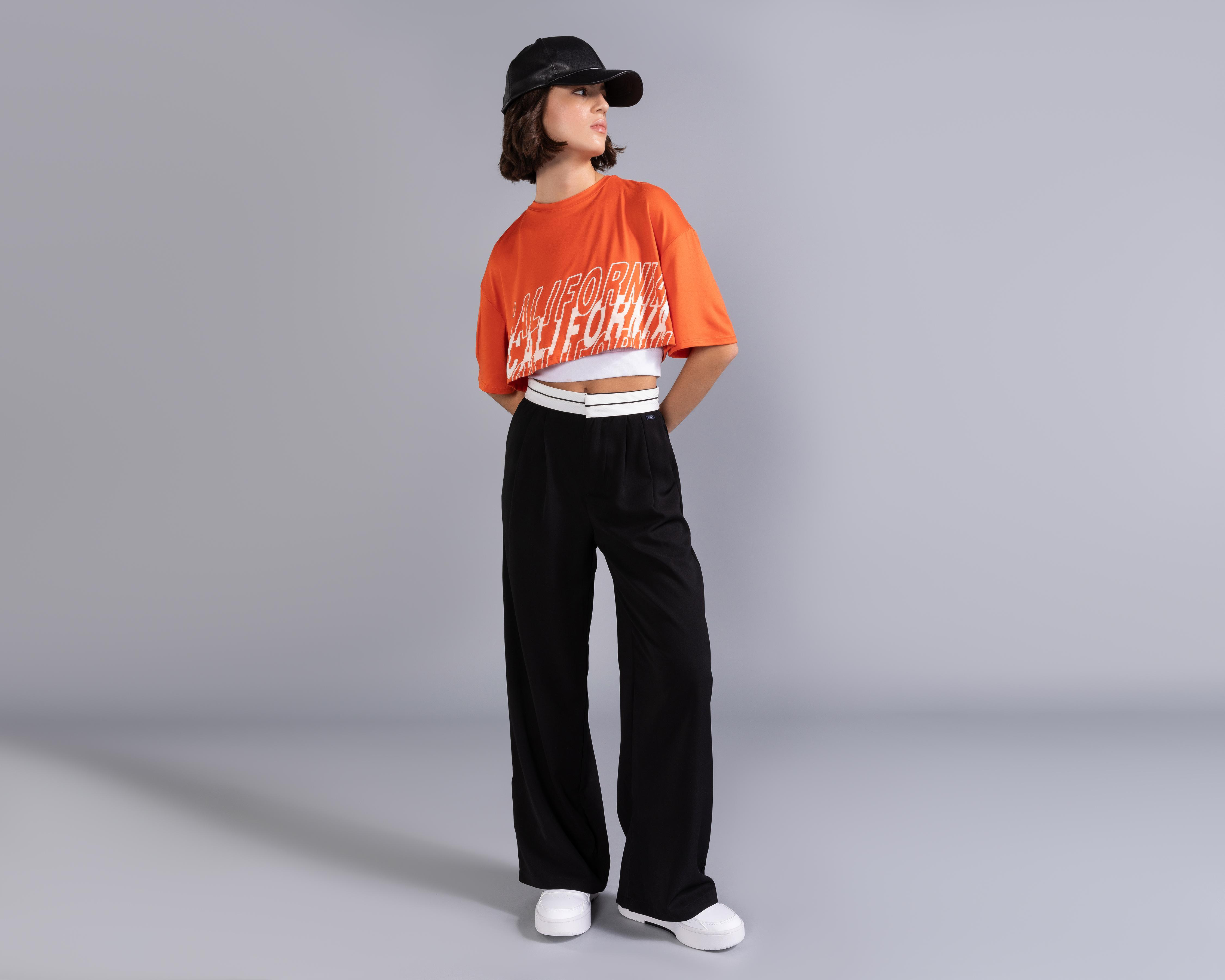 Foto 2 pulgar | Playera Anaranjada para Mujer