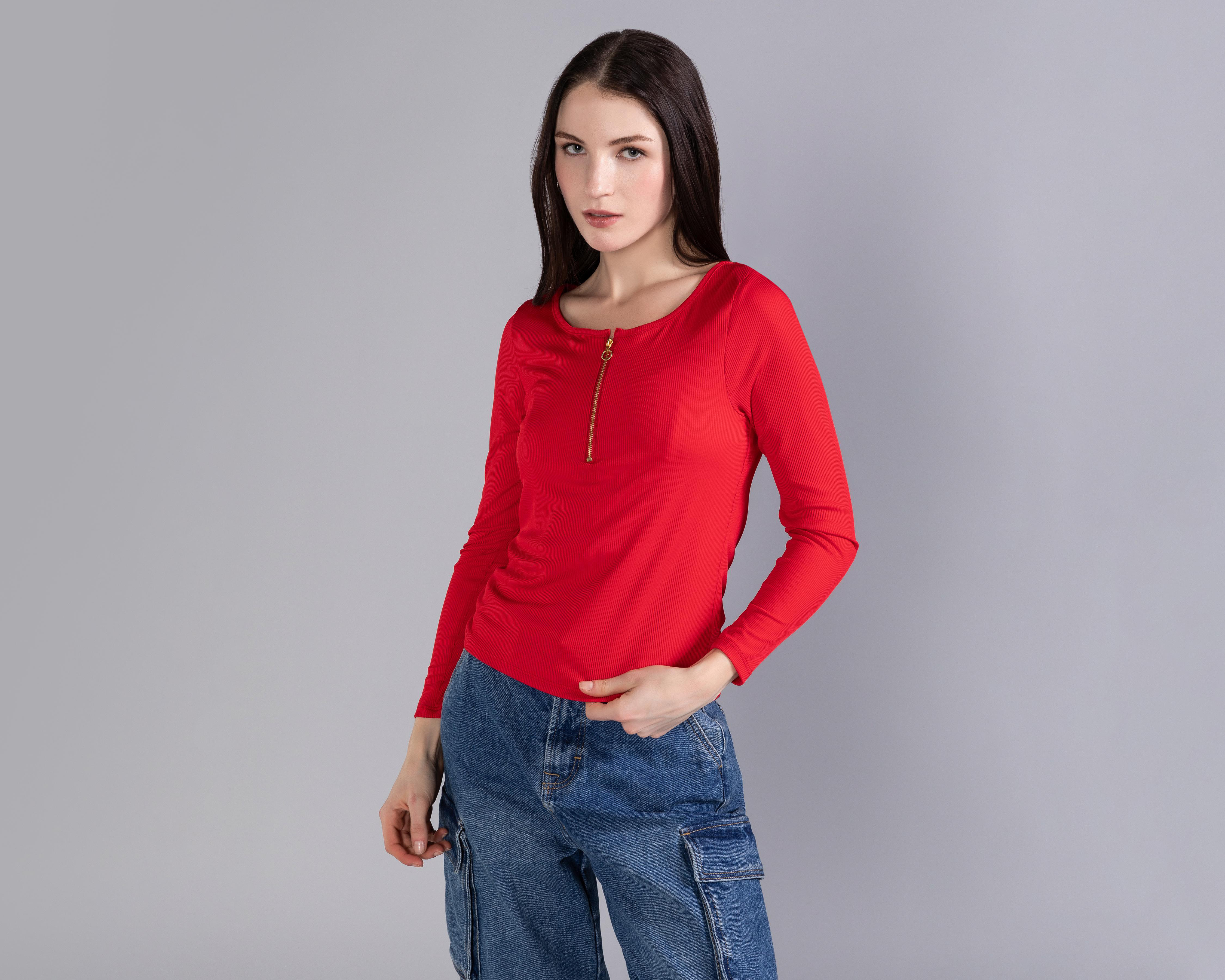 Foto 3 pulgar | Playera Strona Manga Larga para Mujer