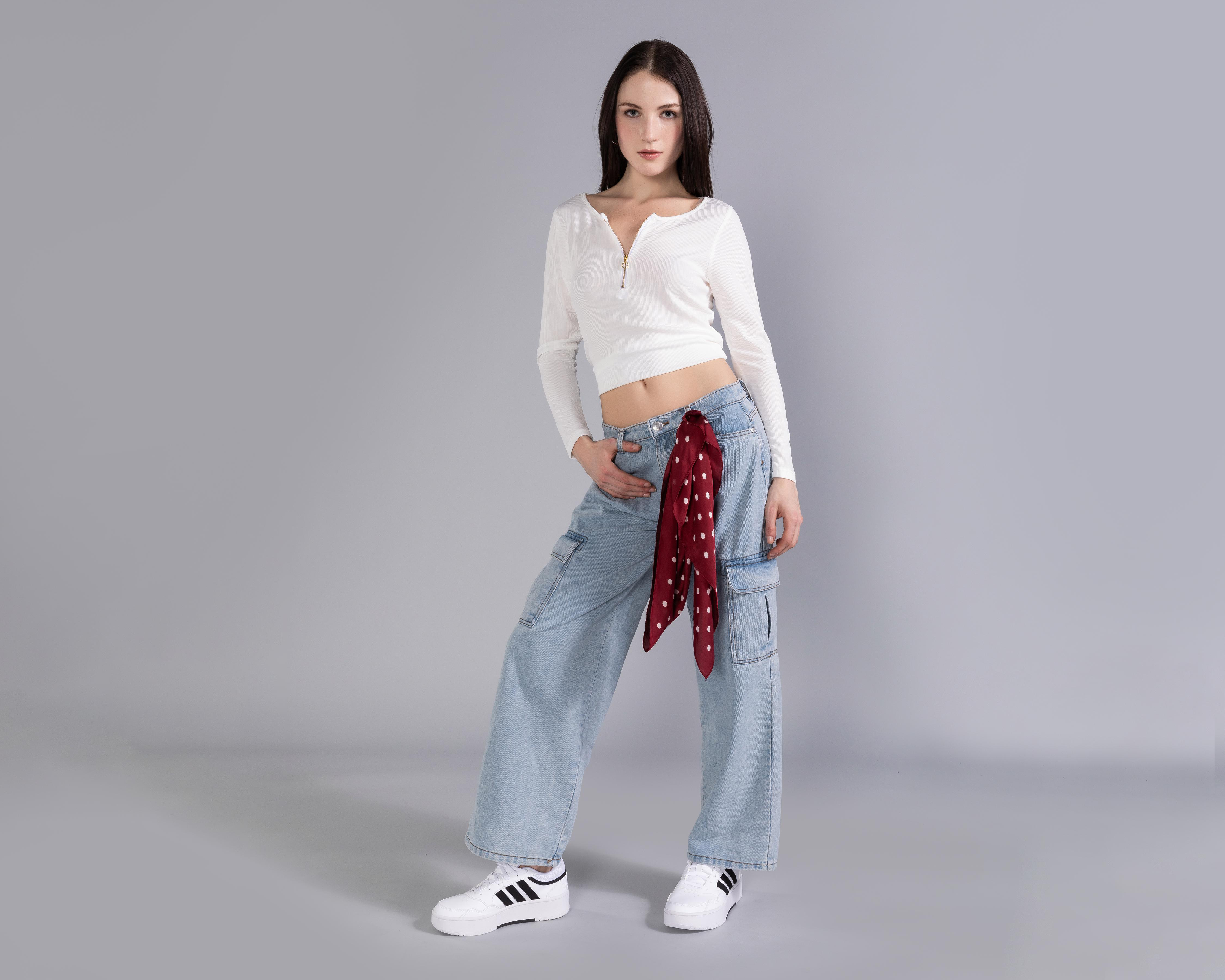 Foto 1 | Playera Strona Manga Larga para Mujer