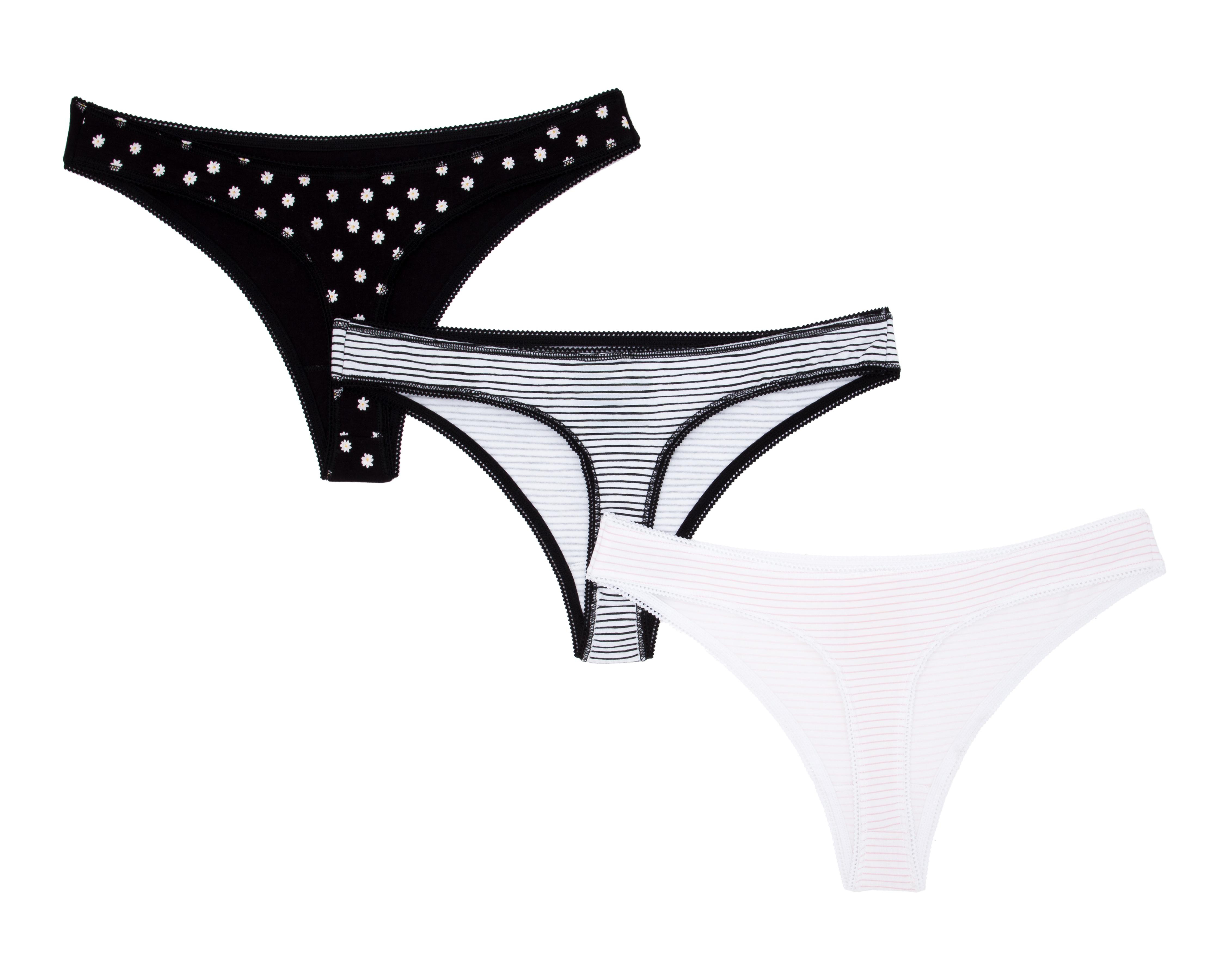 Foto 3 pulgar | Tanga Estampada Lovest para Mujer 3 Piezas