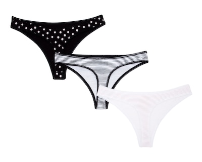 Foto 2 | Tanga Estampada Lovest para Mujer 3 Piezas