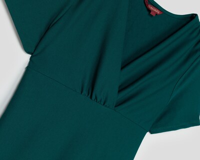 Foto 3 | Vestido Formal Sahara Verde Escote V Midi