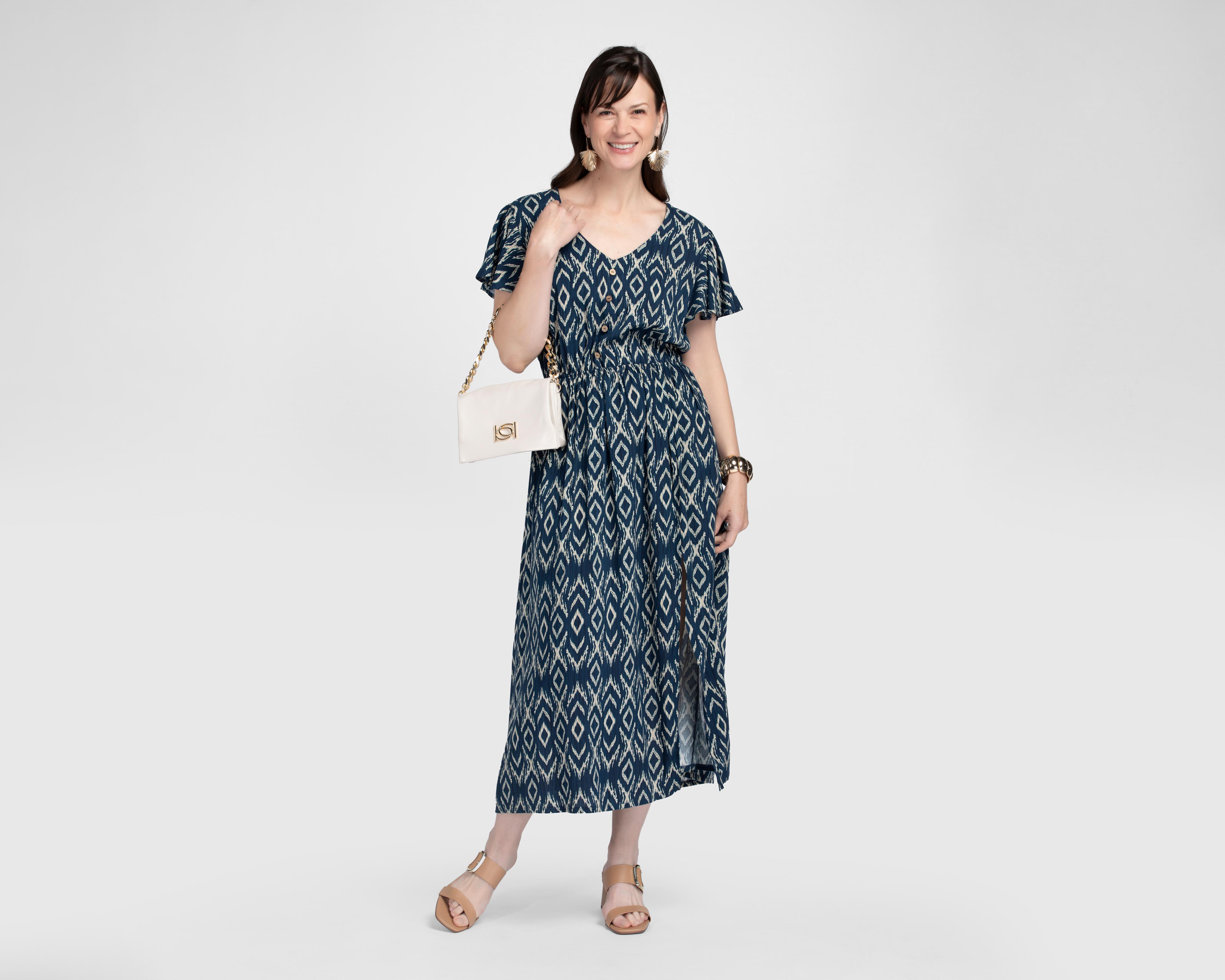 Foto 2 | Vestido Casual Sahara con Botones para Mujer