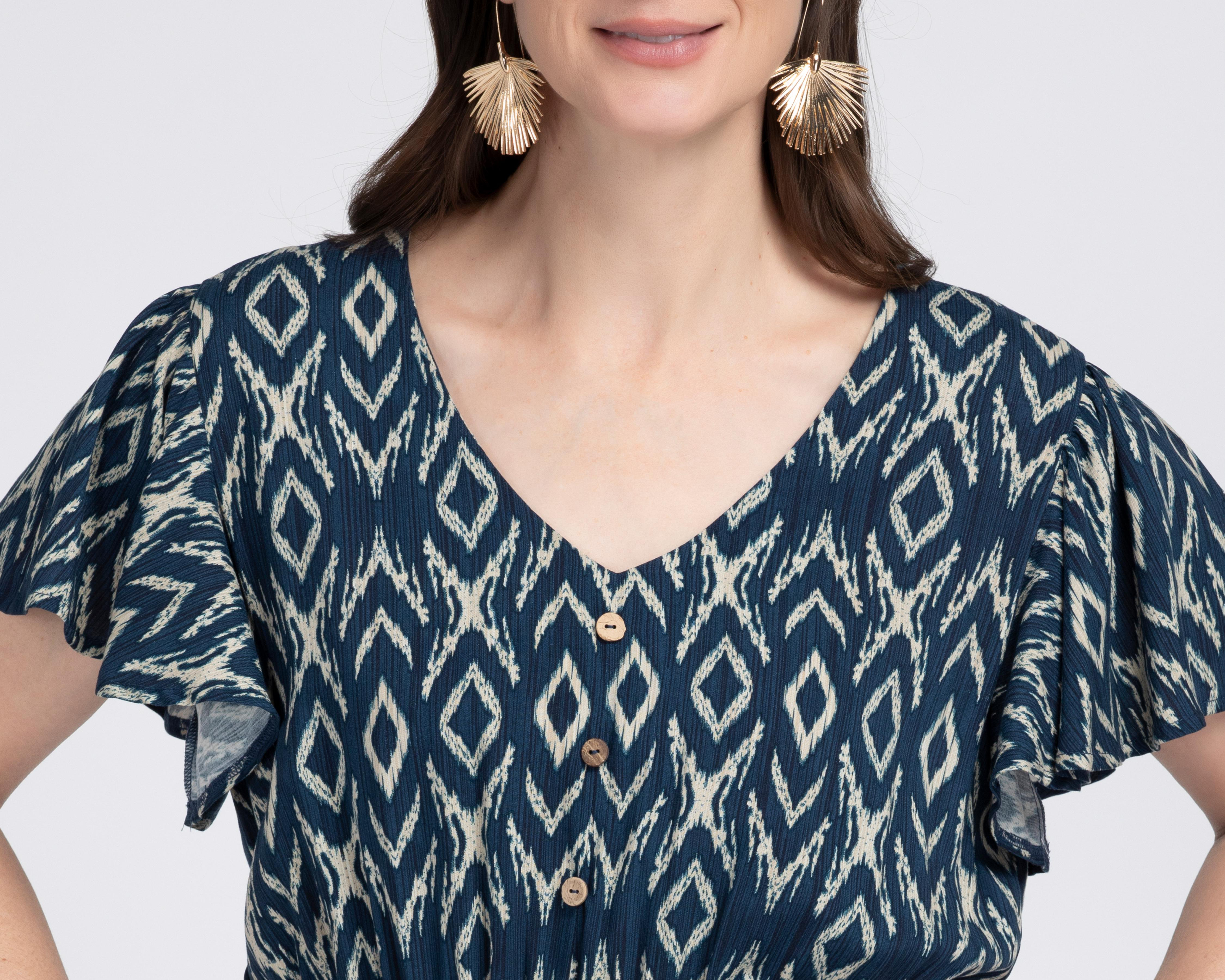 Foto 4 | Vestido Casual Sahara con Botones para Mujer