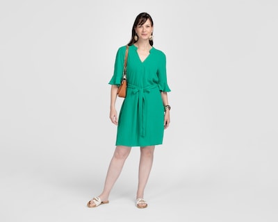 Foto 2 | Vestido Casual Sahara con Cinturón y Olanes para Mujer