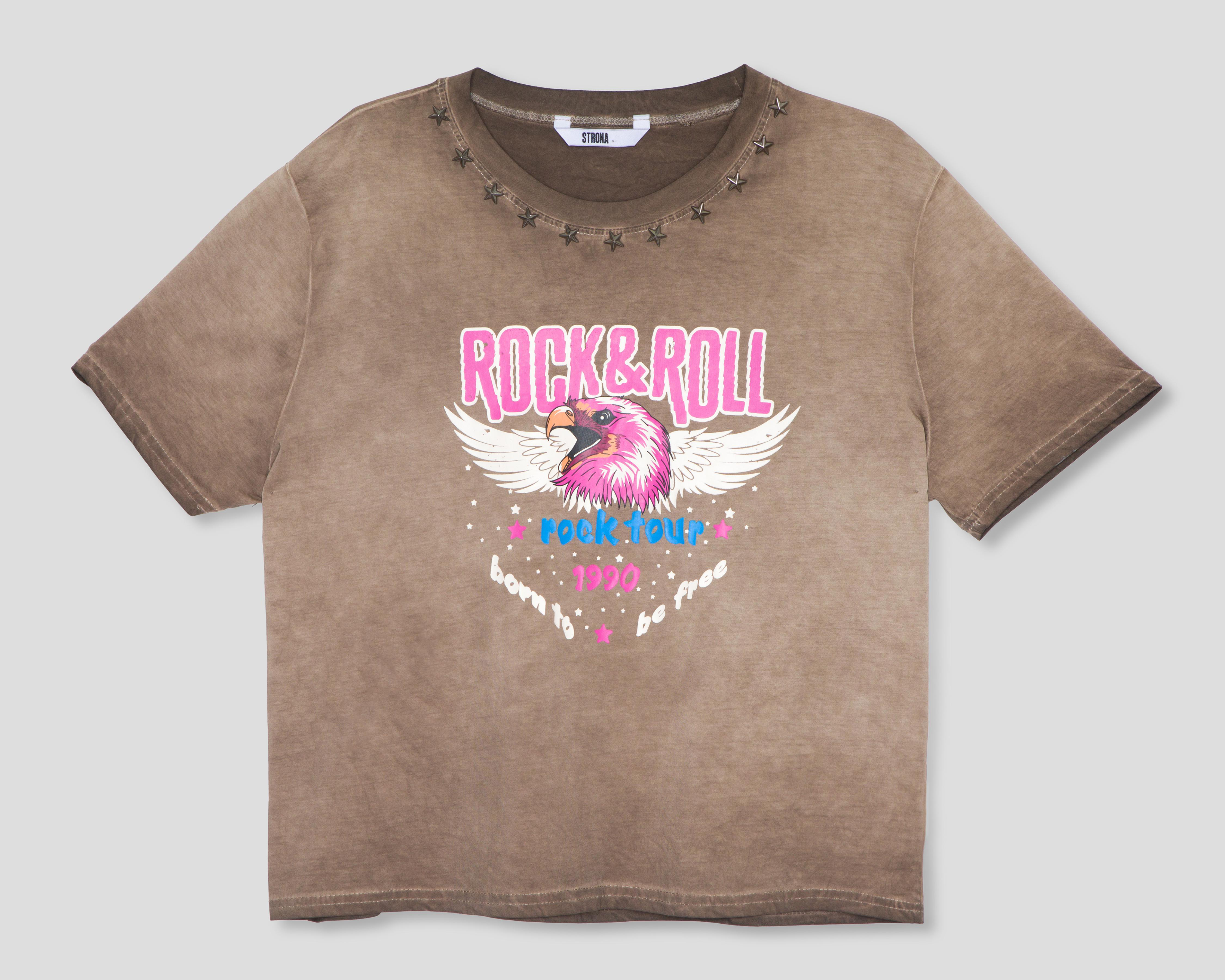 Foto 2 pulgar | Playera Manga Corta Strona para Mujer