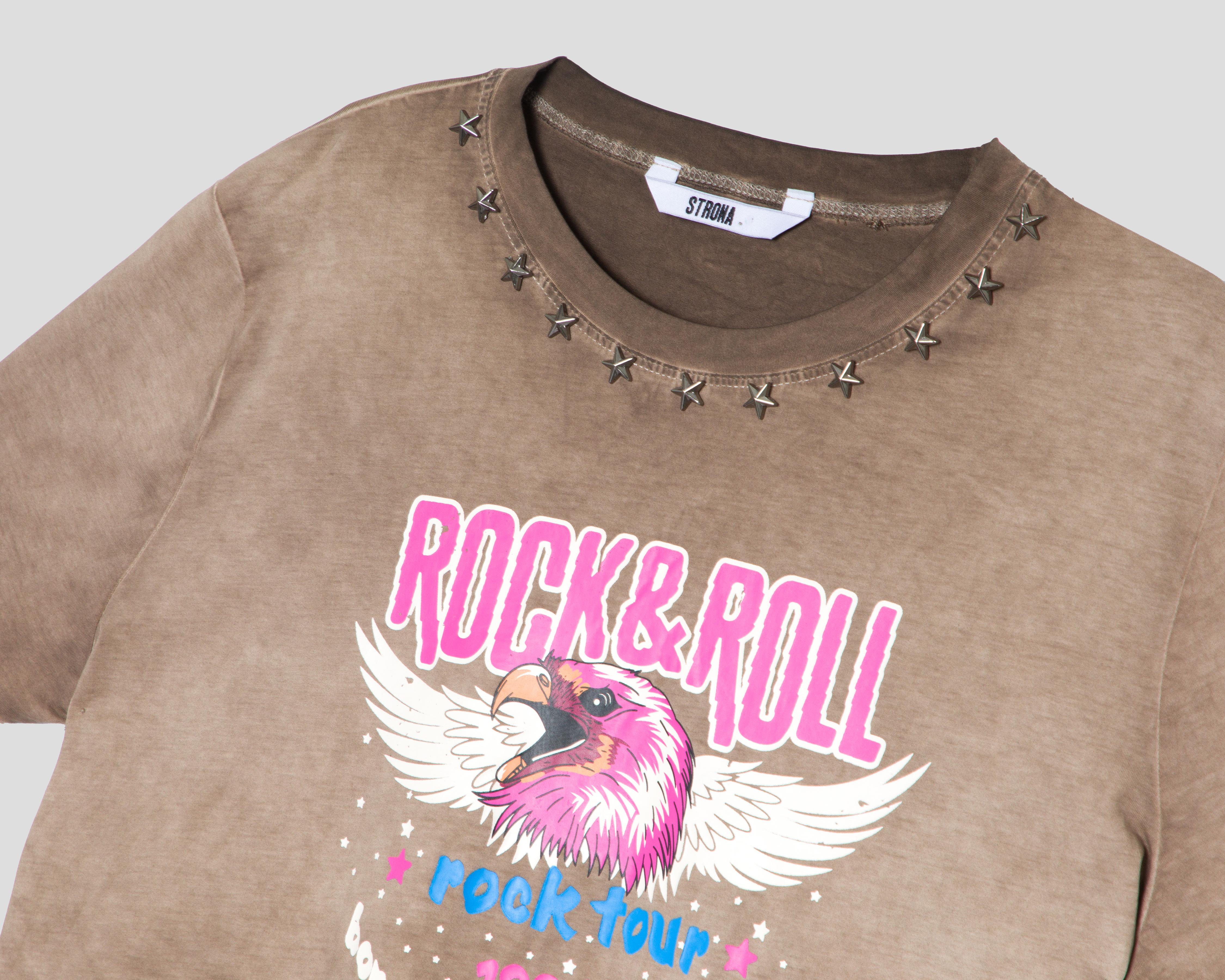 Foto 4 pulgar | Playera Manga Corta Strona para Mujer