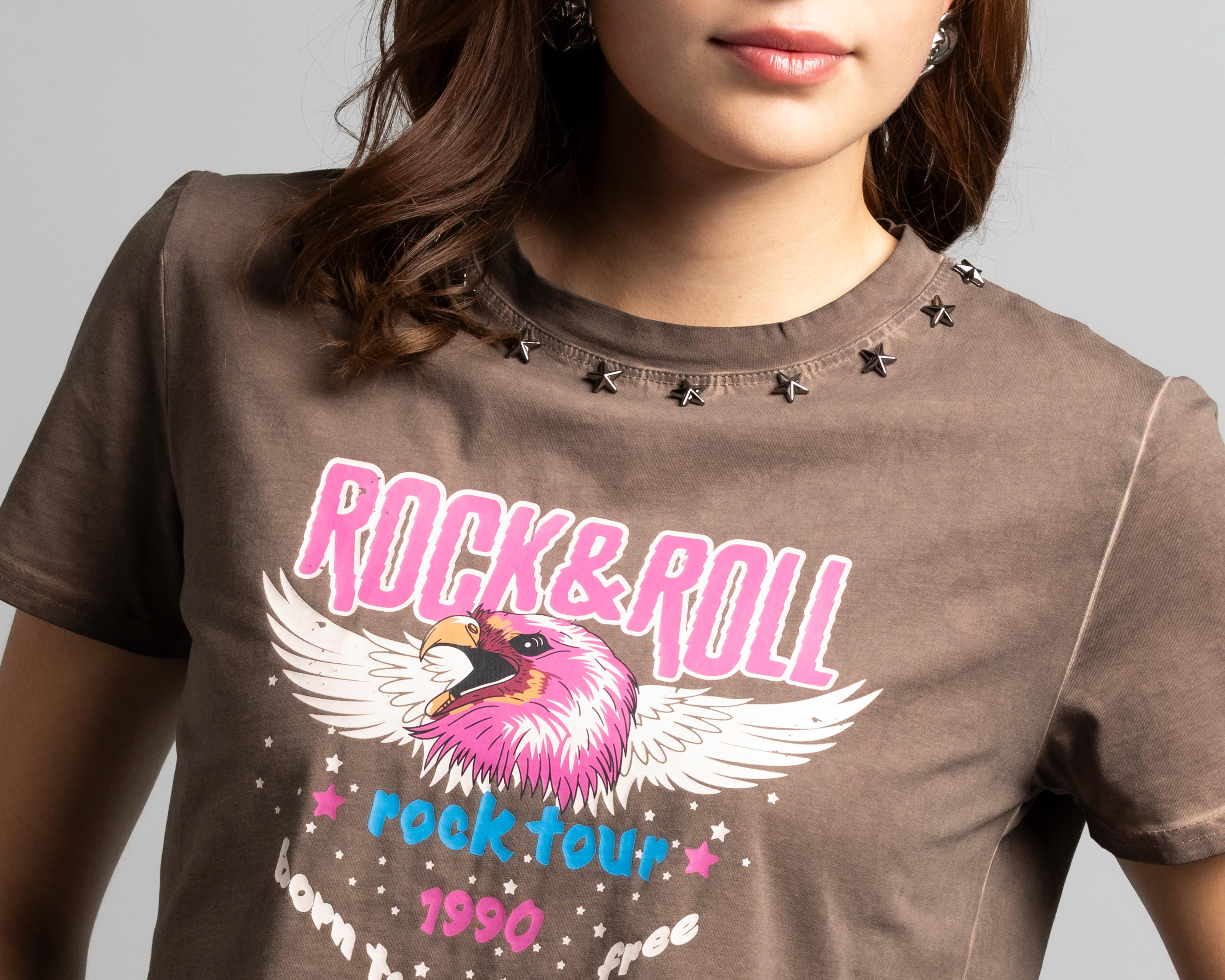 Foto 5 pulgar | Playera Manga Corta Strona para Mujer