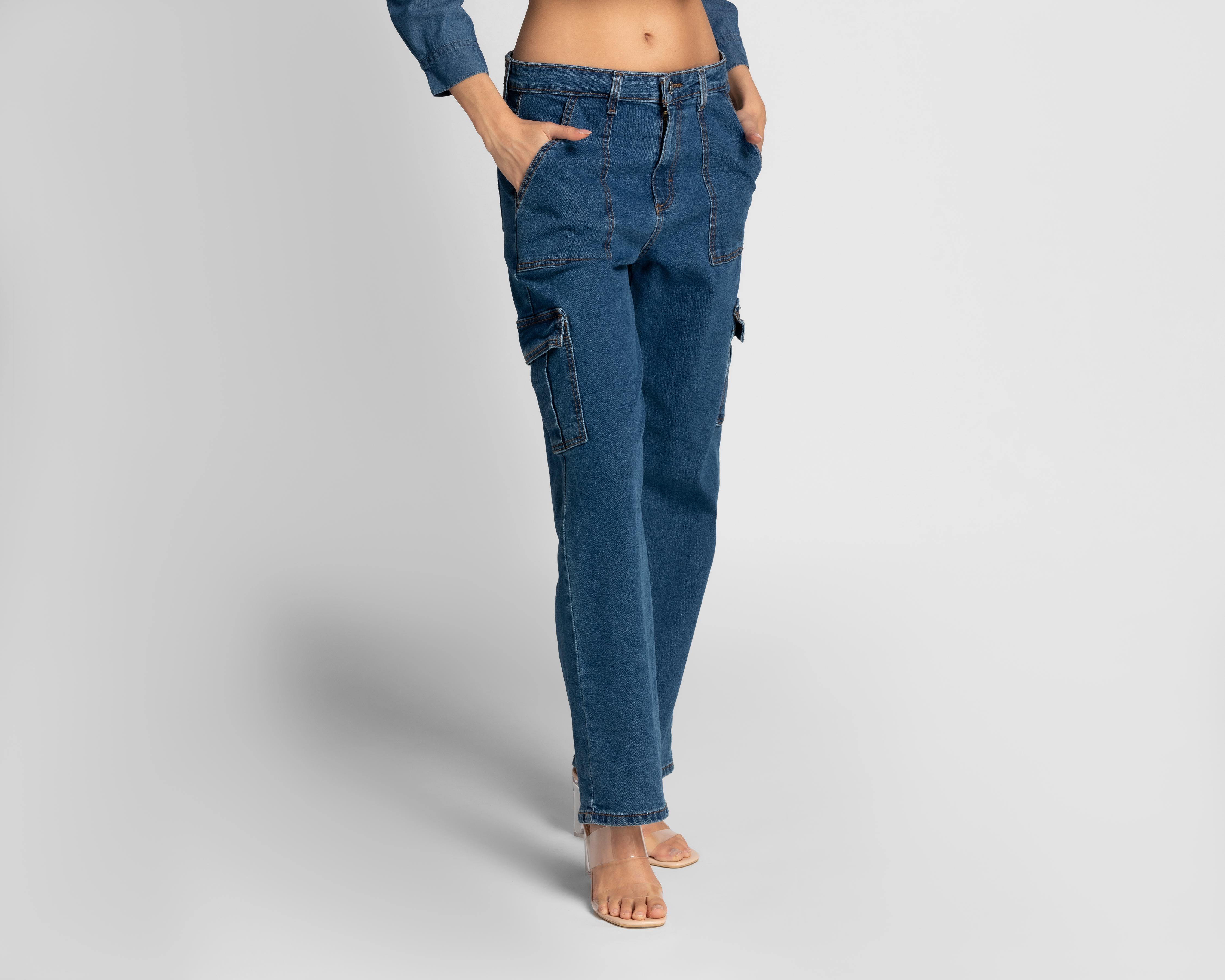 Foto 2 pulgar | Jeans Recto Refill para Mujer