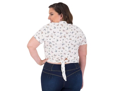 Foto 6 | Blusa Estampada Manga Corta marca 18 Forever para Mujer