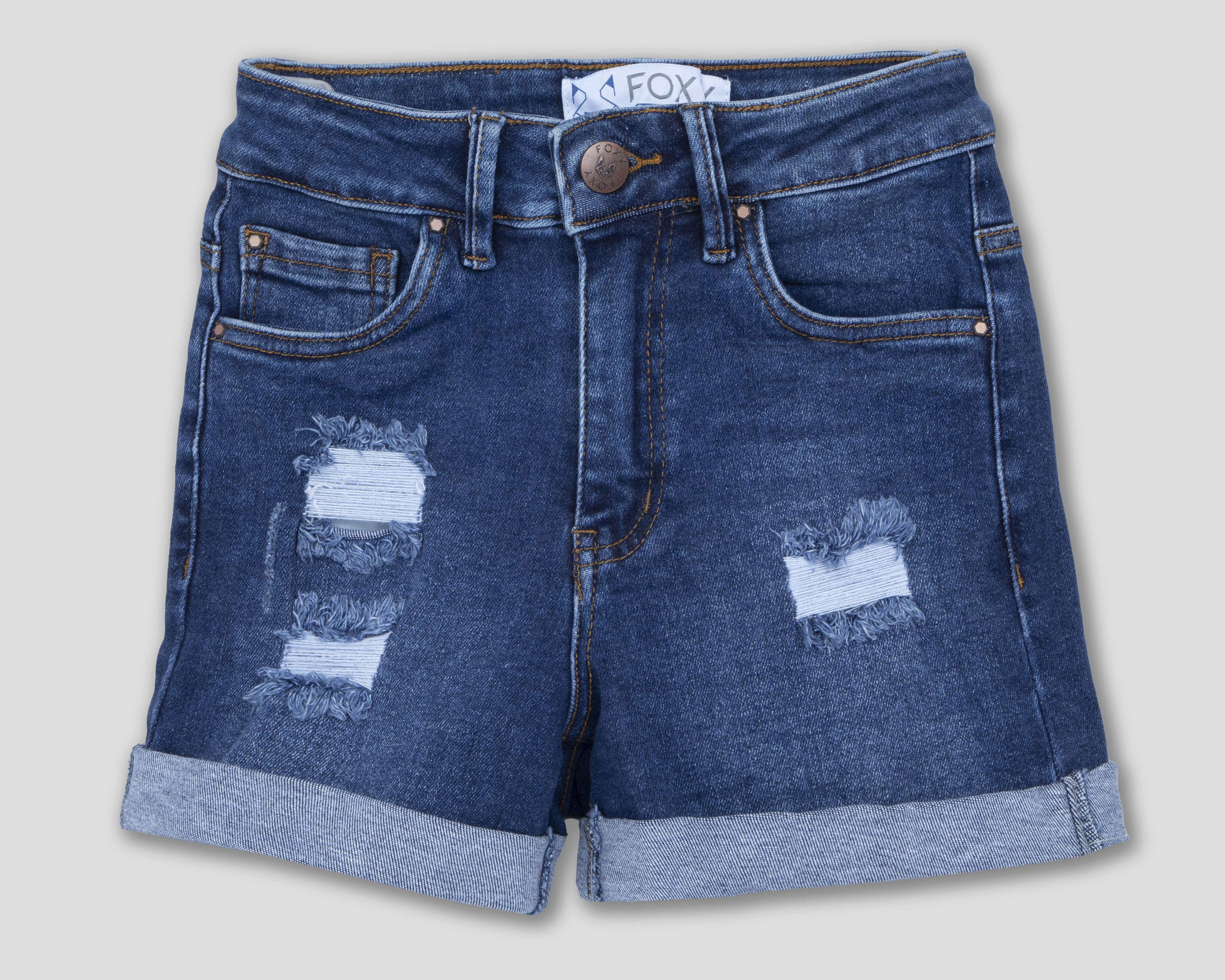 Foto 2 pulgar | Short Foxy de Mezclilla para Mujer