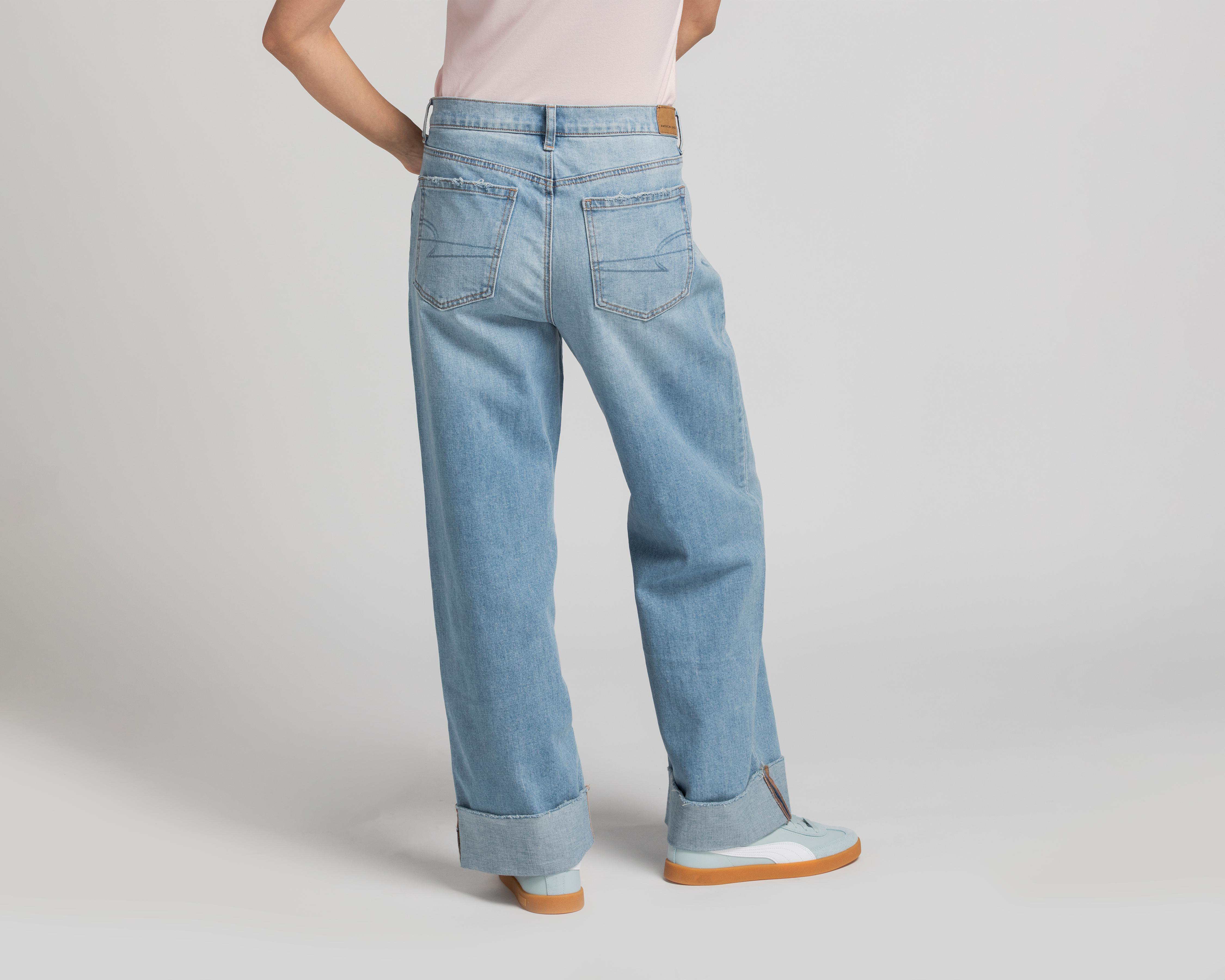 Foto 4 pulgar | Jeans Rectos American Eagle Stovepipe para Mujer