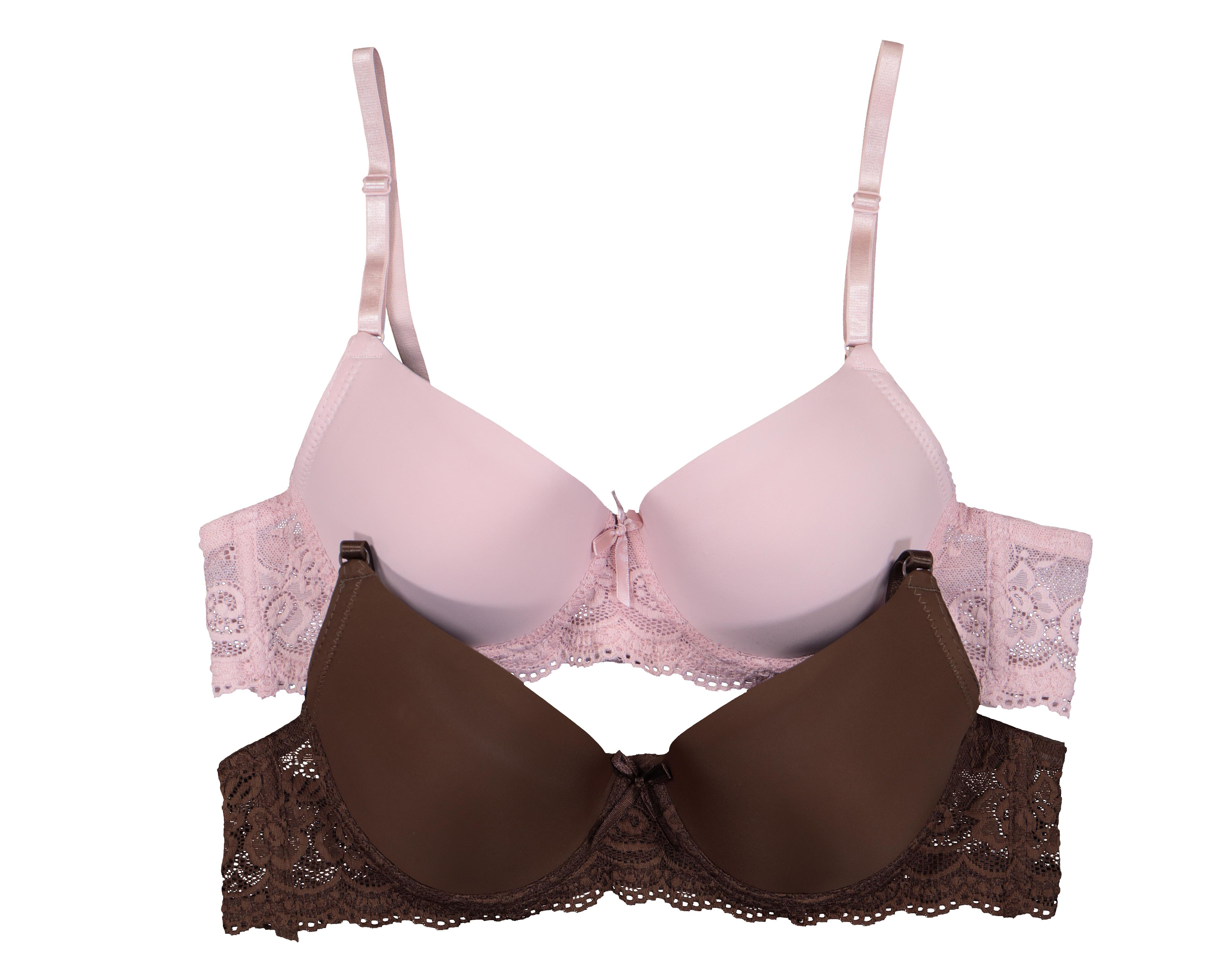 Brasier Beauty Secret Media Copa para Mujer 2 Pack