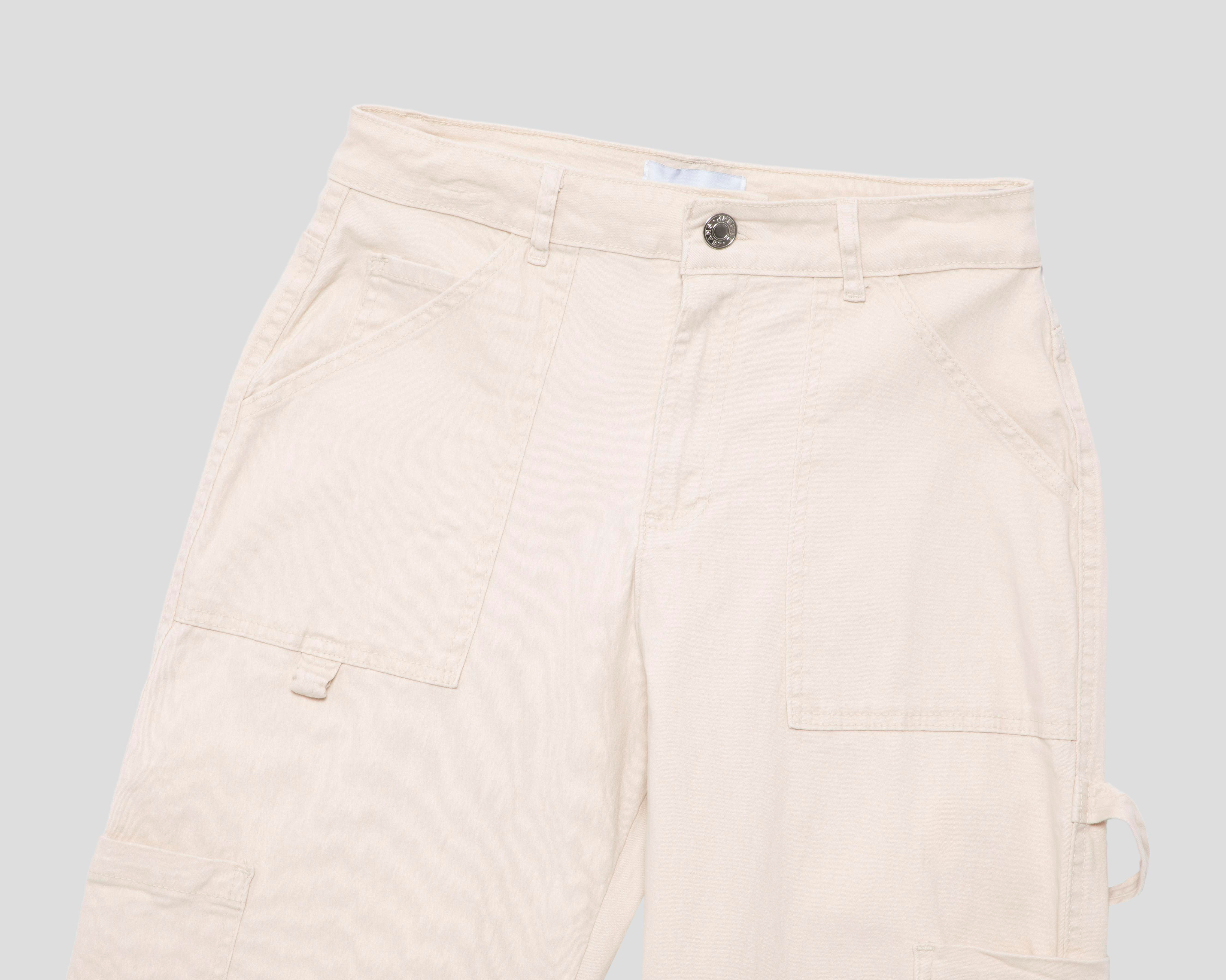 Foto 4 pulgar | Pantalón Cargo Refill Beige para Mujer