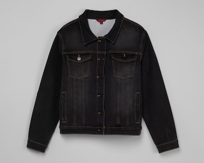 Foto 1 | Chamarra Sahara Trucker Negra