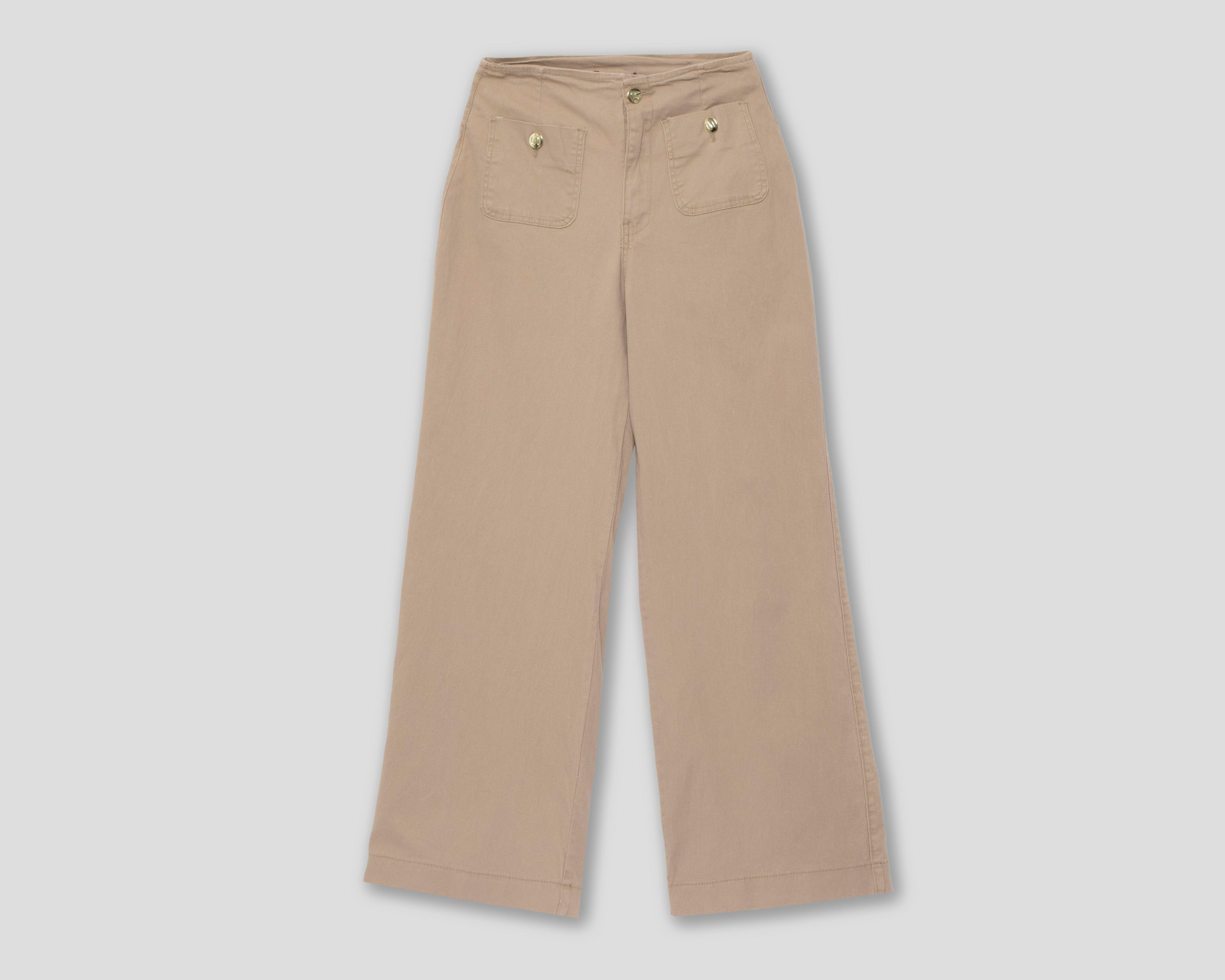 Foto 2 pulgar | Pantalón Capri Sahara de Gabardina para Mujer
