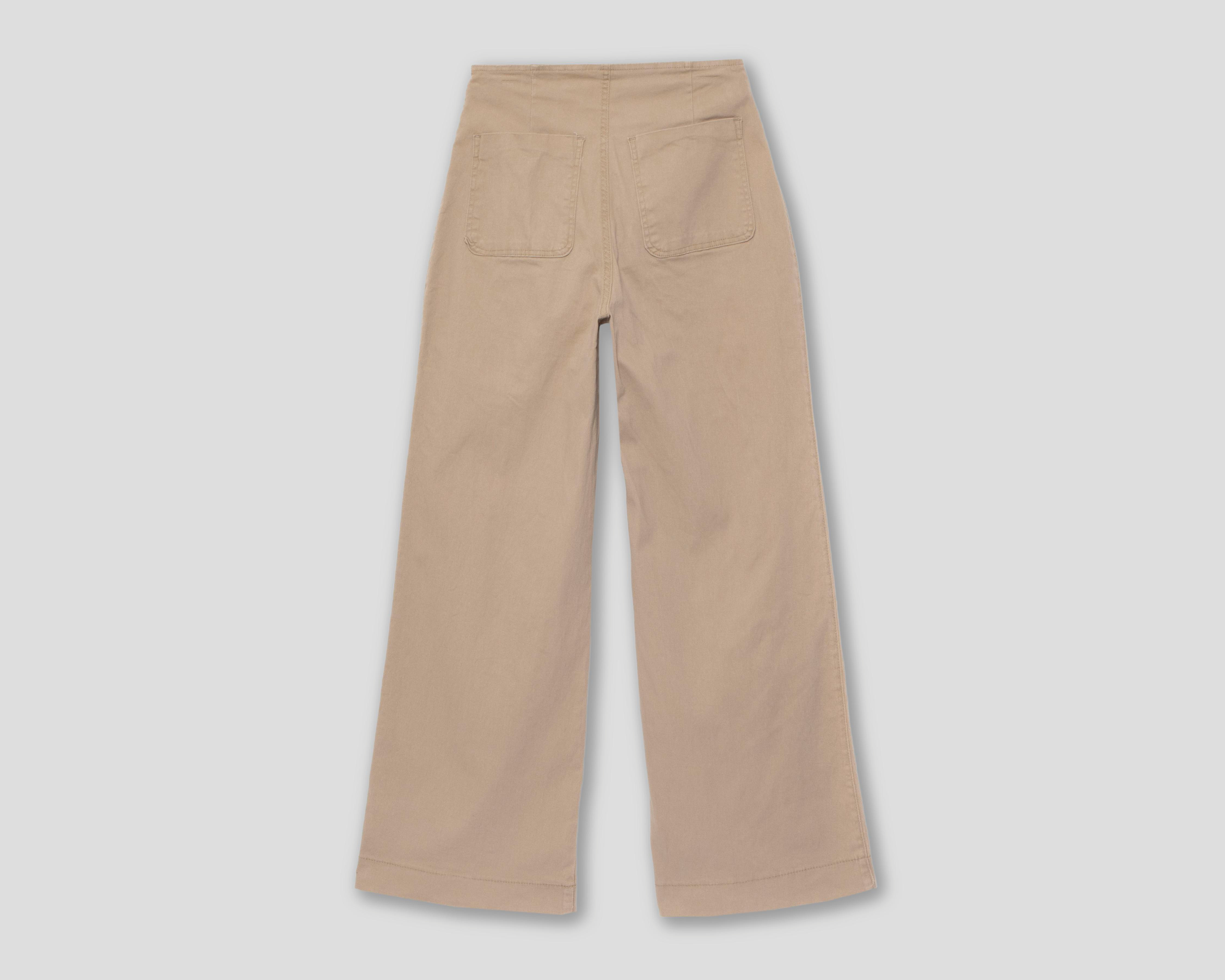 Foto 3 pulgar | Pantalón Capri Sahara de Gabardina para Mujer