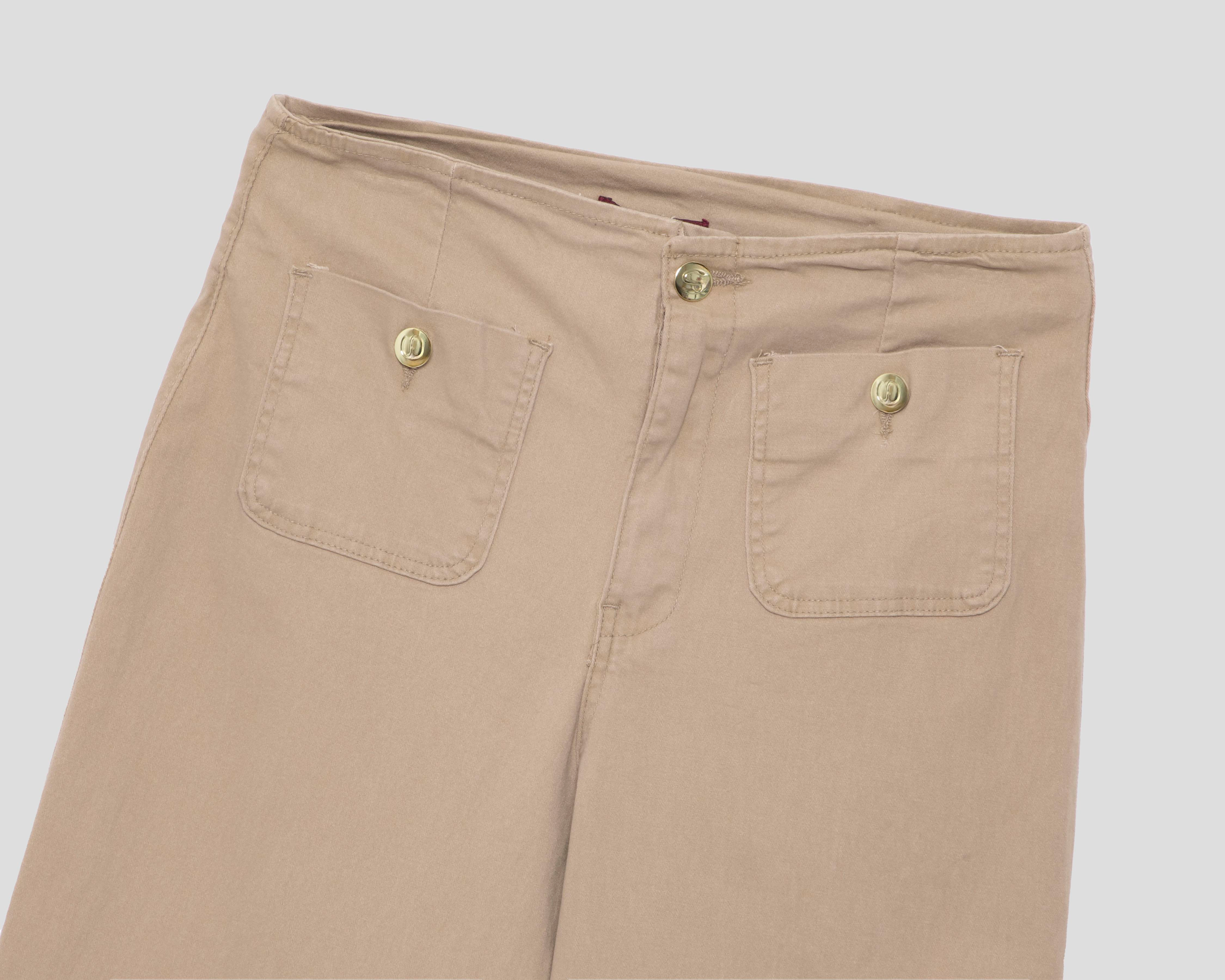 Foto 4 pulgar | Pantalón Capri Sahara de Gabardina para Mujer