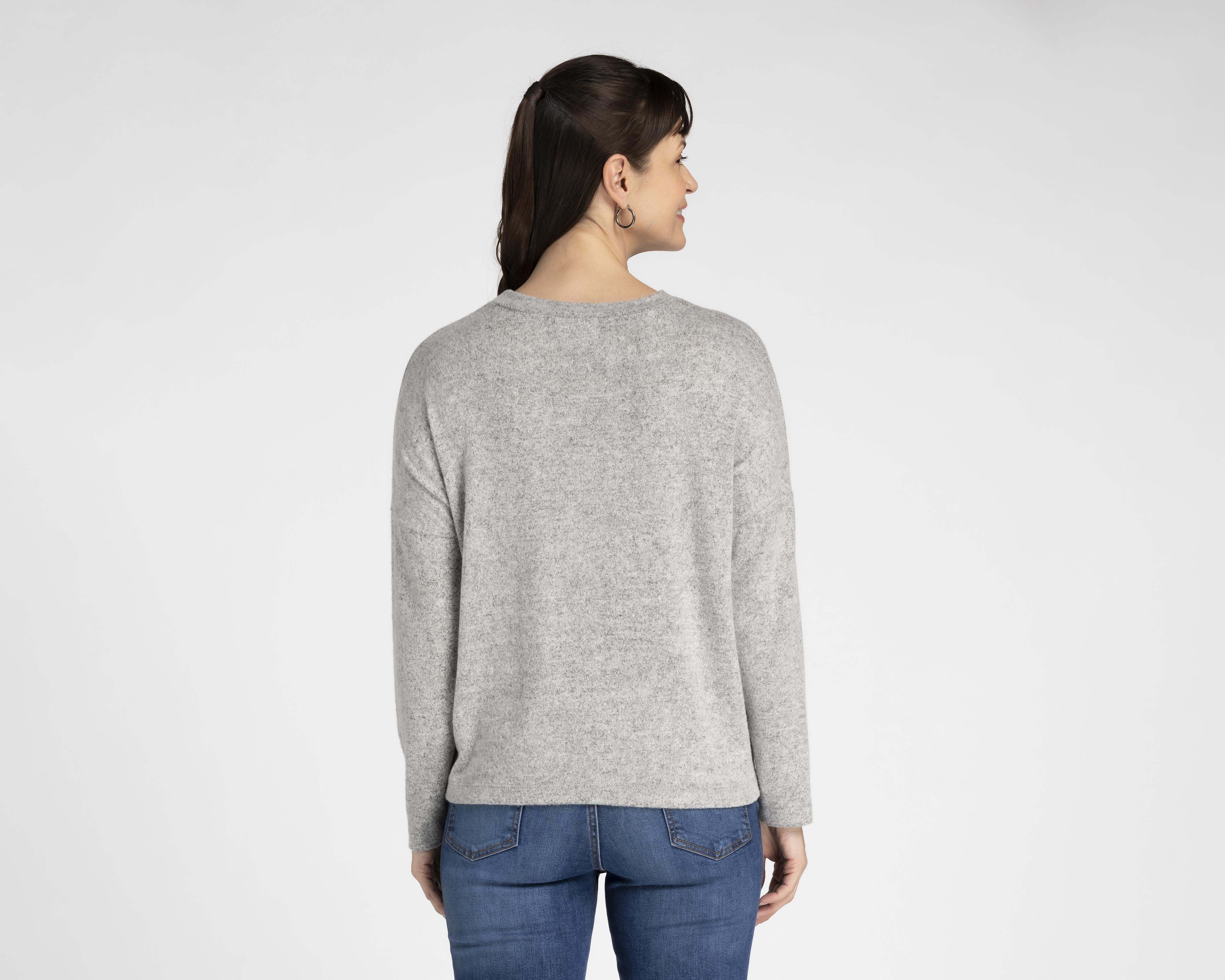 Foto 4 pulgar | Blusa Sahara Manga Larga con Perlas