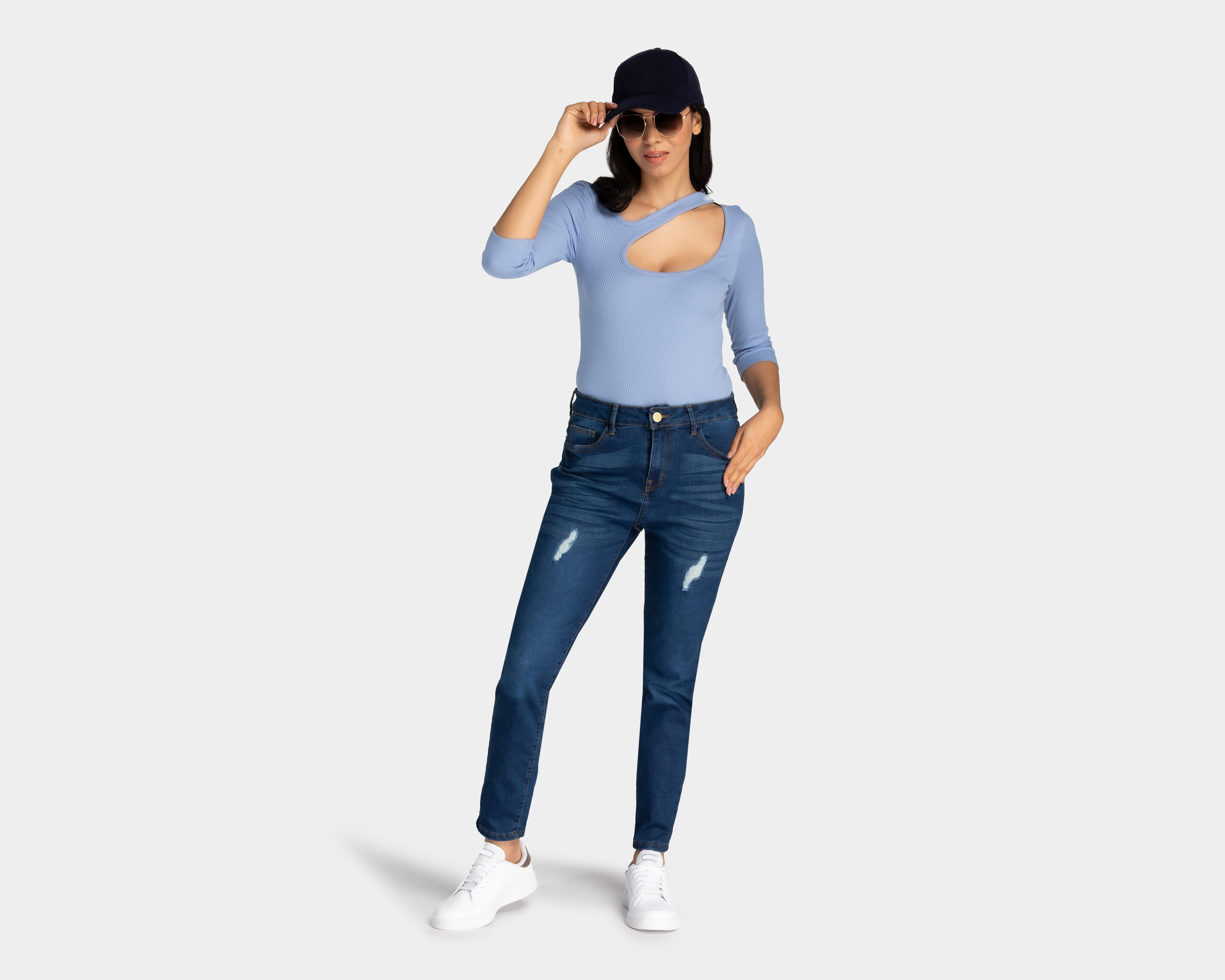 Foto 3 pulgar | Jeans Skinny Sahara para Mujer