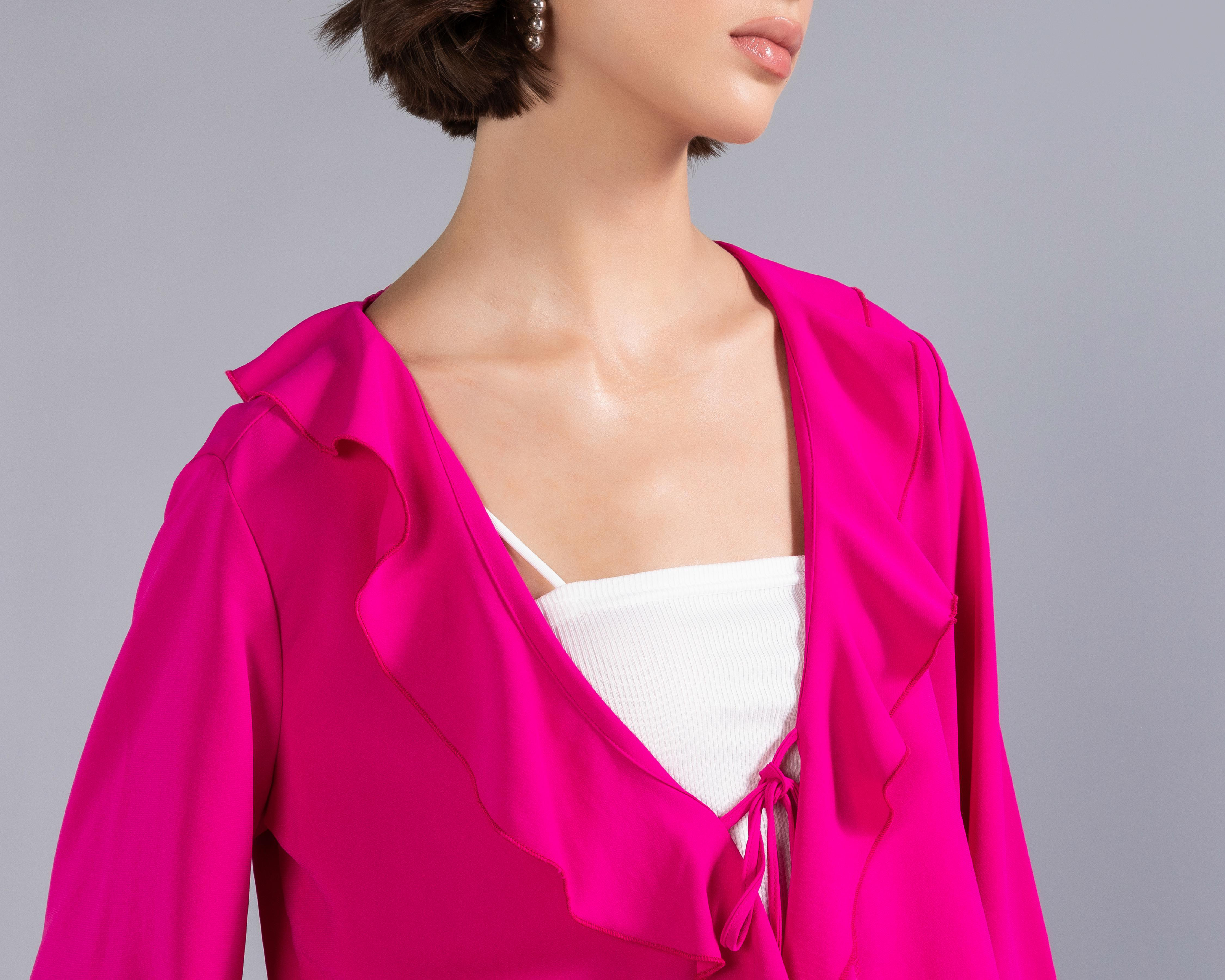 Foto 5 pulgar | Blusa Thinner Fucsia para Mujer