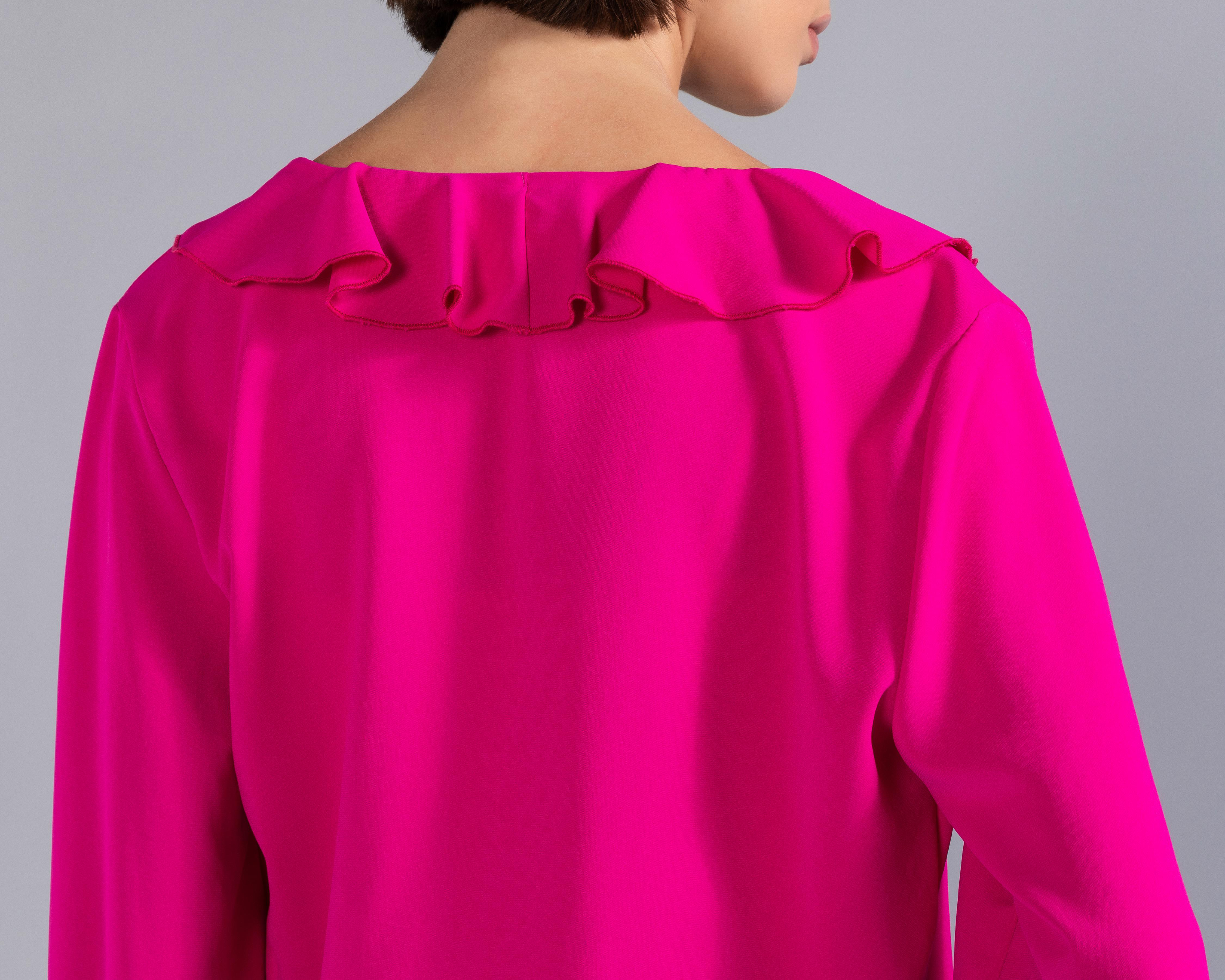 Foto 6 pulgar | Blusa Thinner Fucsia para Mujer