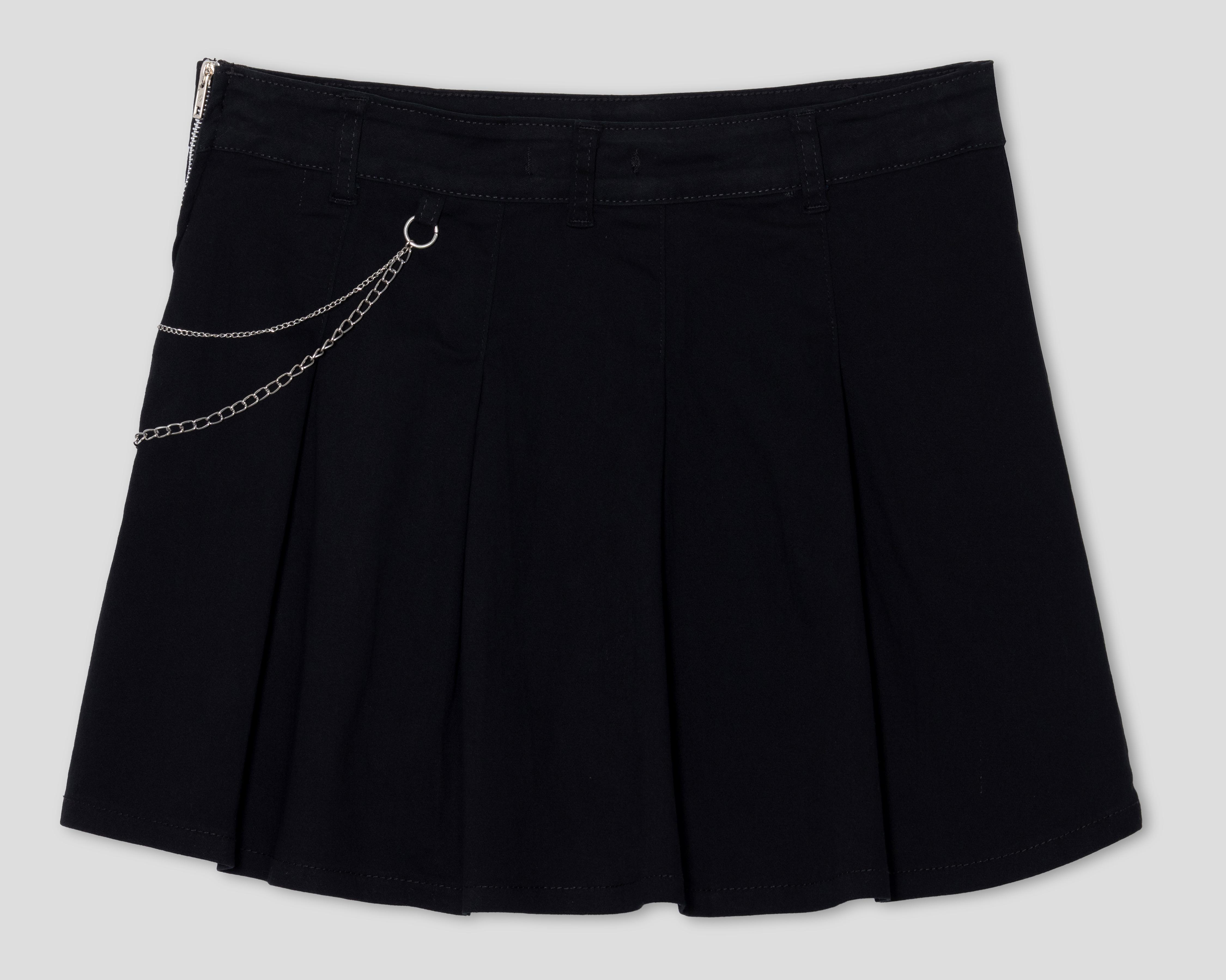Foto 3 pulgar | Short Falda Bebe con Cadenas para Mujer