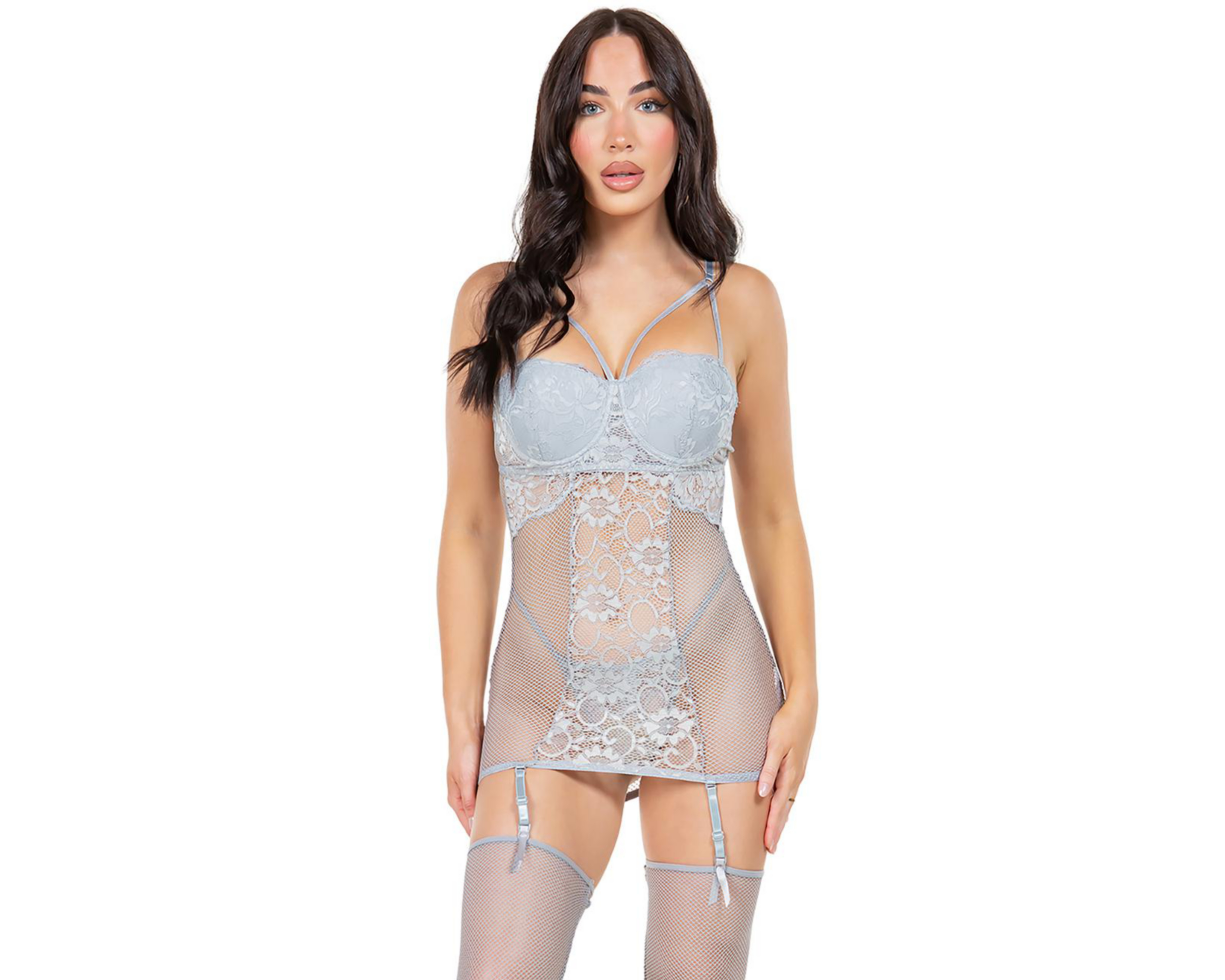 Foto 2 pulgar | Baby Doll Just Sexy Lingerie con Encaje para Mujer