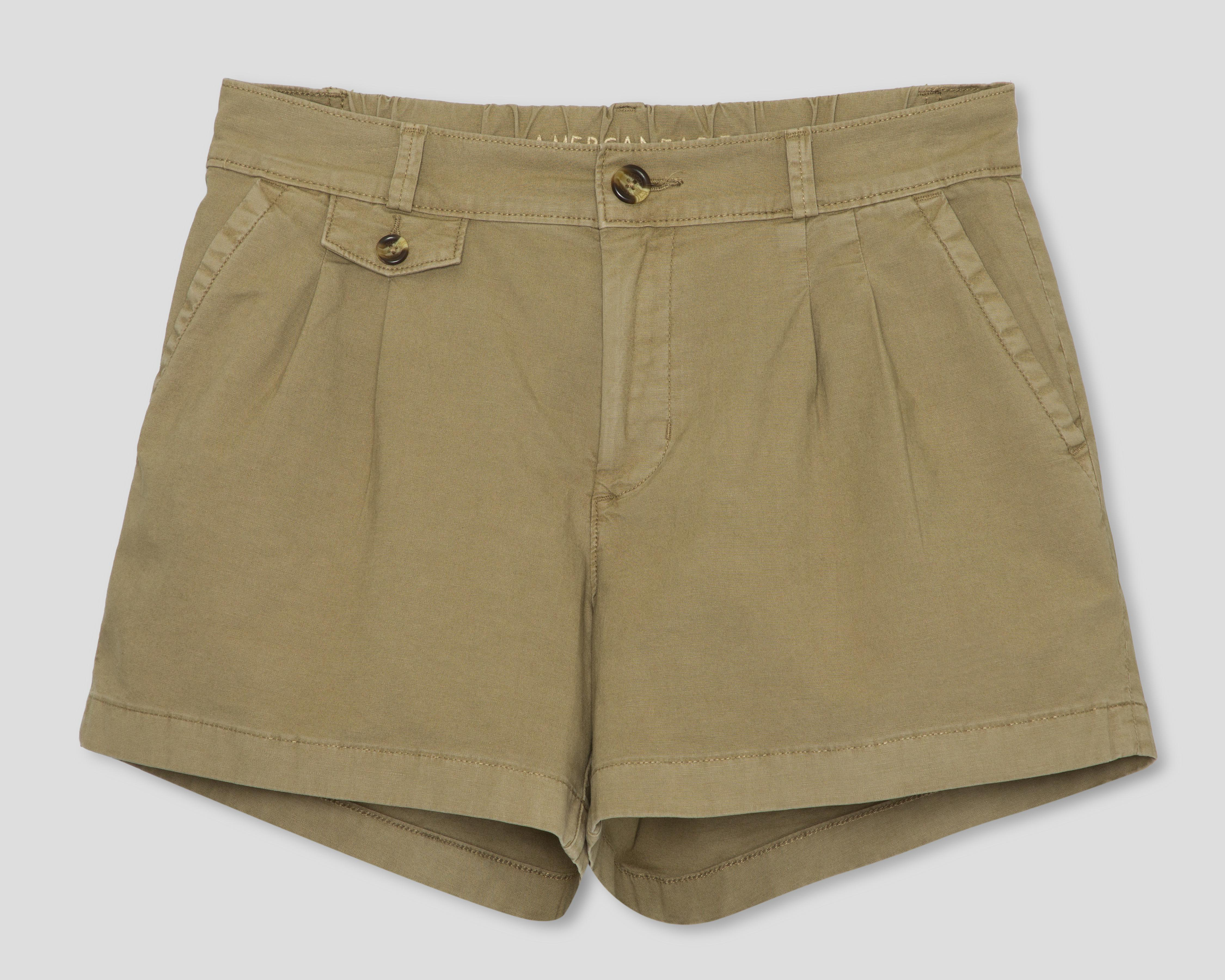 Foto 2 pulgar | Short American Eagle Verde Olivo para Mujer