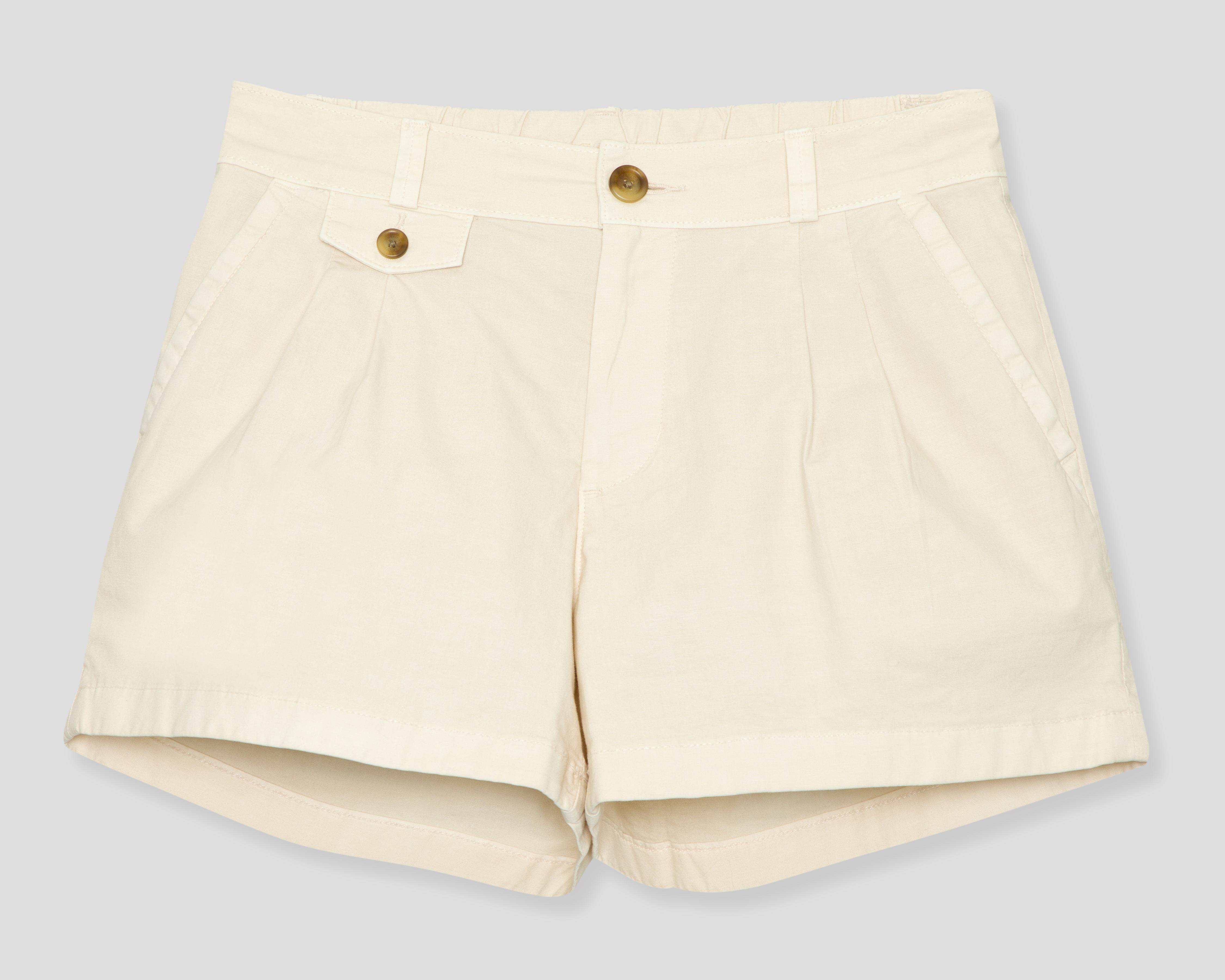 Foto 2 pulgar | Short American Eagle Crema para Mujer