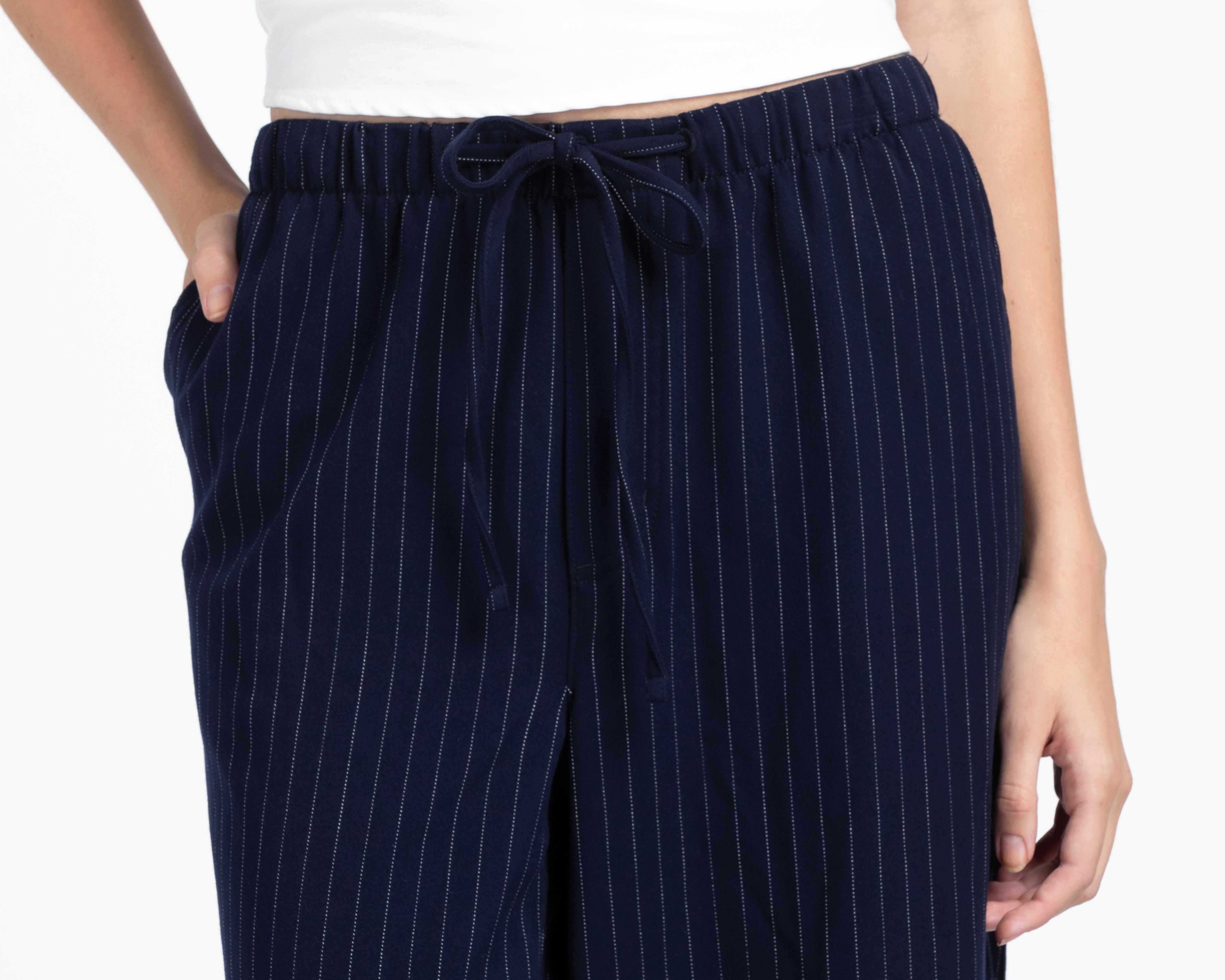 Foto 5 pulgar | Pantalón Ancho American Eagle Pull-On Trouser Azul Marino para Mujer