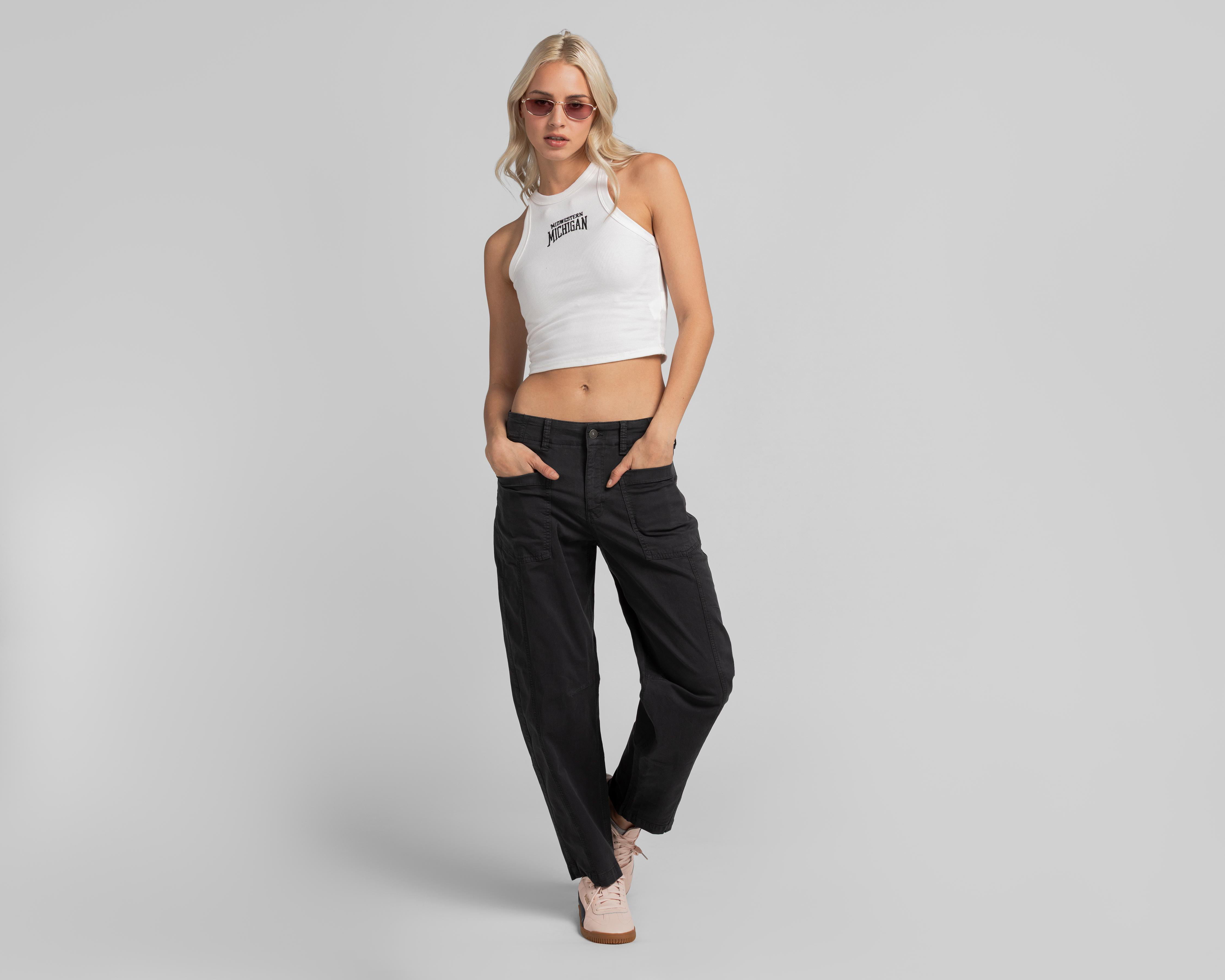 Foto 2 | Pantalón American Eagle Stretch Barrel Pant para Mujer